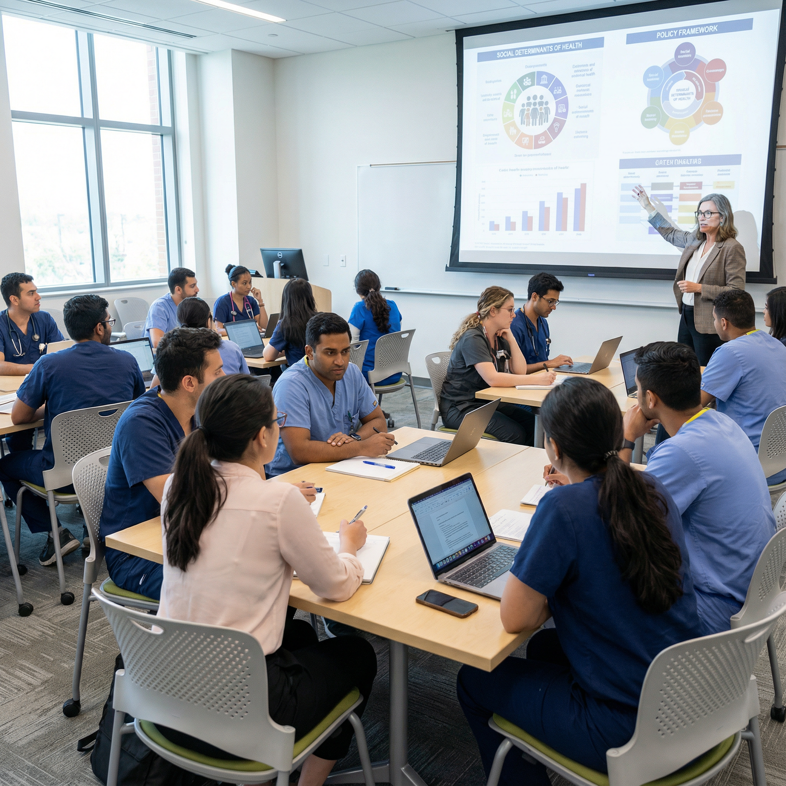 Medical trainees learning about public health and policy - Public Health for Empowering Physicians: Shaping the Future of Pub