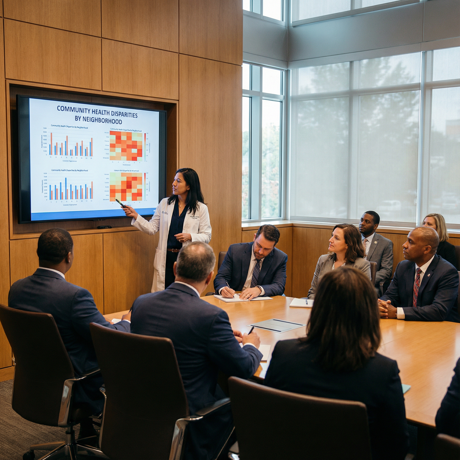 Physician presenting public health policy recommendations - Physician Advocacy for Empowering Physicians: Advocating for Comm