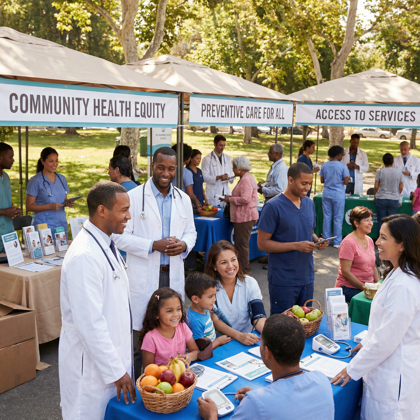 Community health fair led by physicians and local organizations - Physician Advocacy for Empowering Physicians: Advocating fo