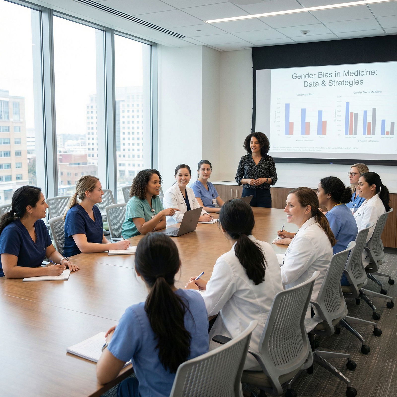 Women residents participating in a medical education workshop - Women in Medicine for Empowering Women in Medicine: Overcomin