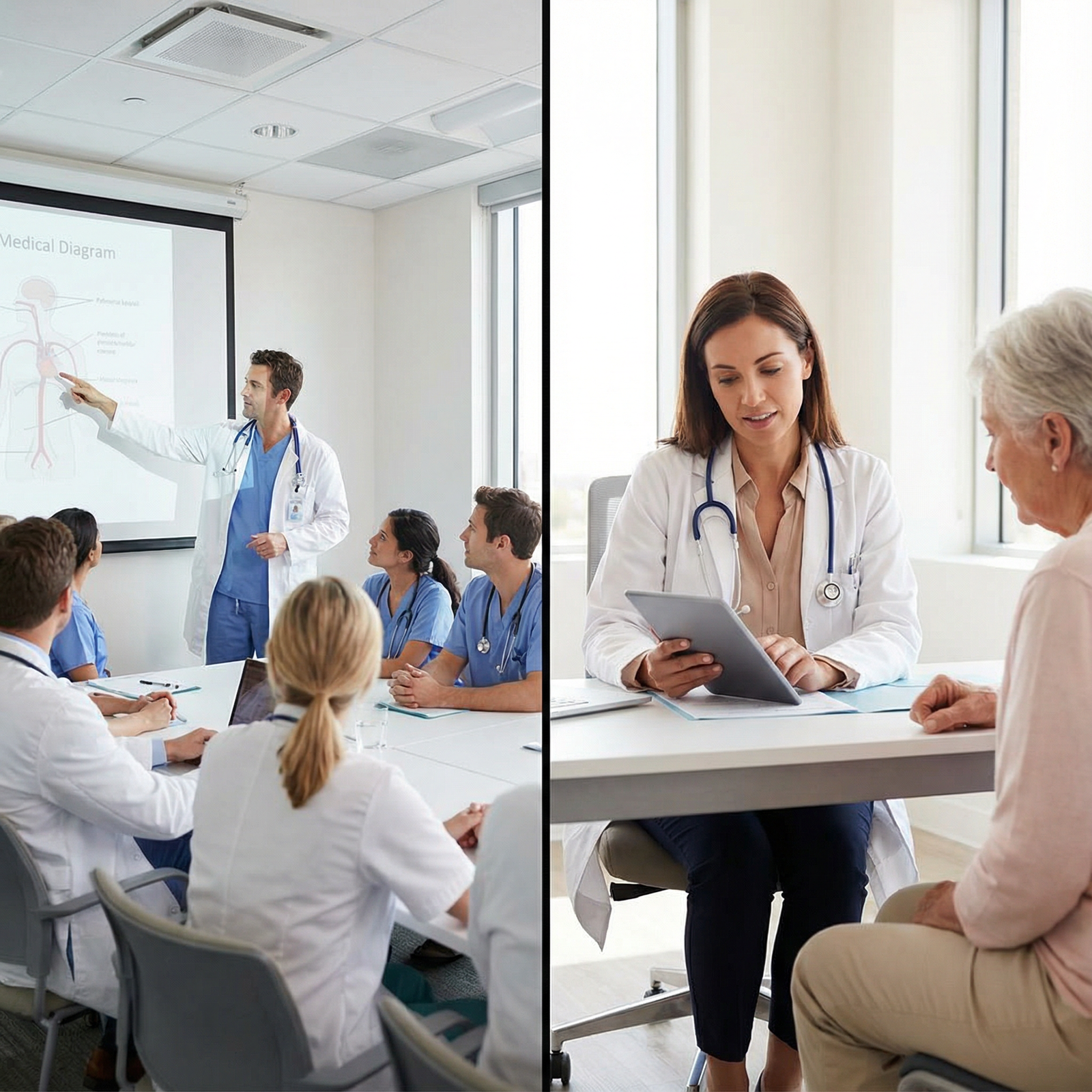 Physicians in academic and private practice settings Physicians in academic and private practice settings - Career Paths for Choosing Your Career Path: Academic Medicine vs Priva