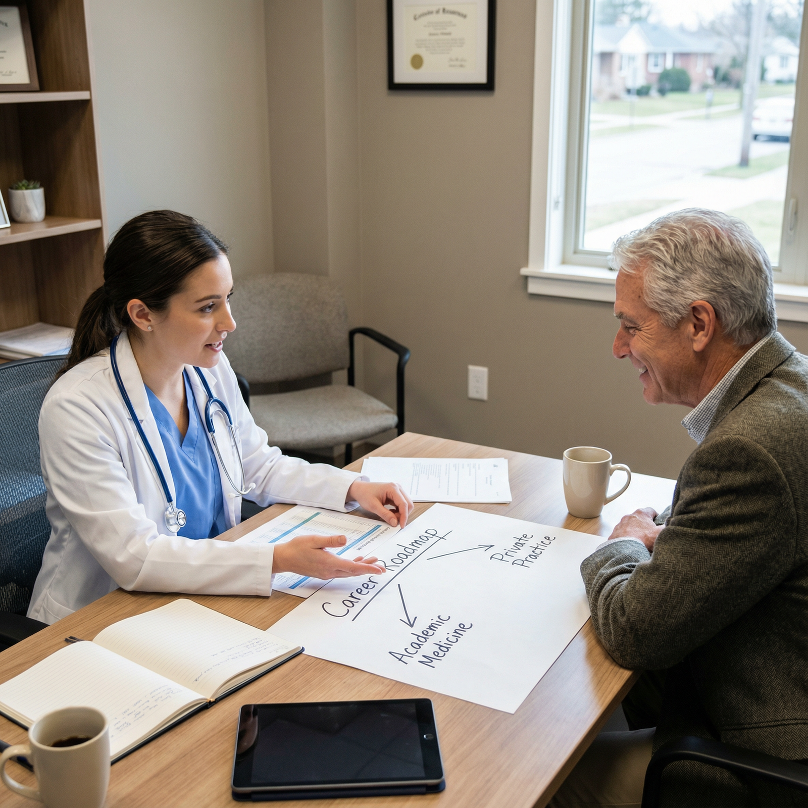 Medical professional receiving mentorship advice - mentorship for Maximizing Career Growth: The Impact of Mentorship in Medic