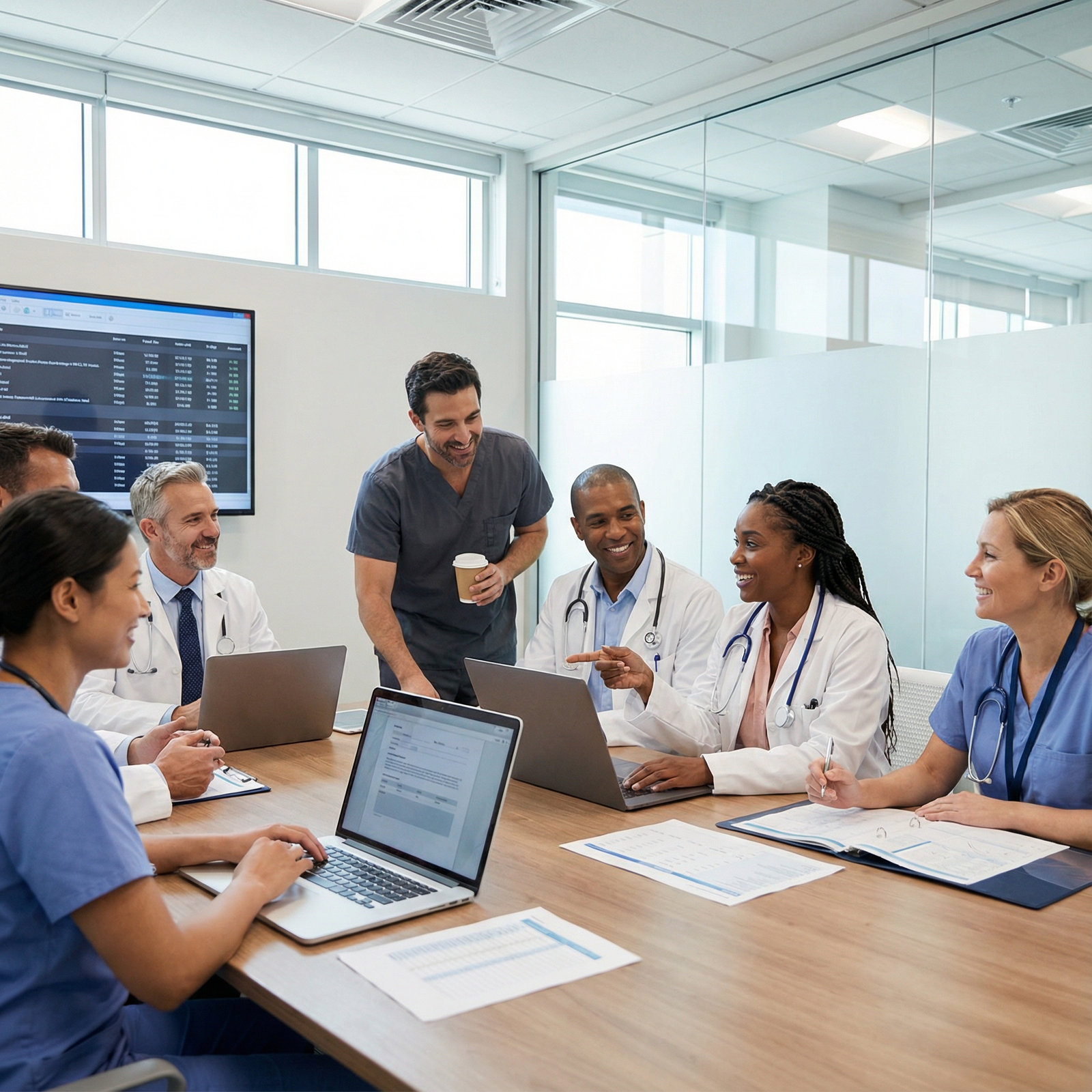 Medical team collaborating in a hospital environment - Job Satisfaction for Essential Tips for Evaluating Job Satisfaction in