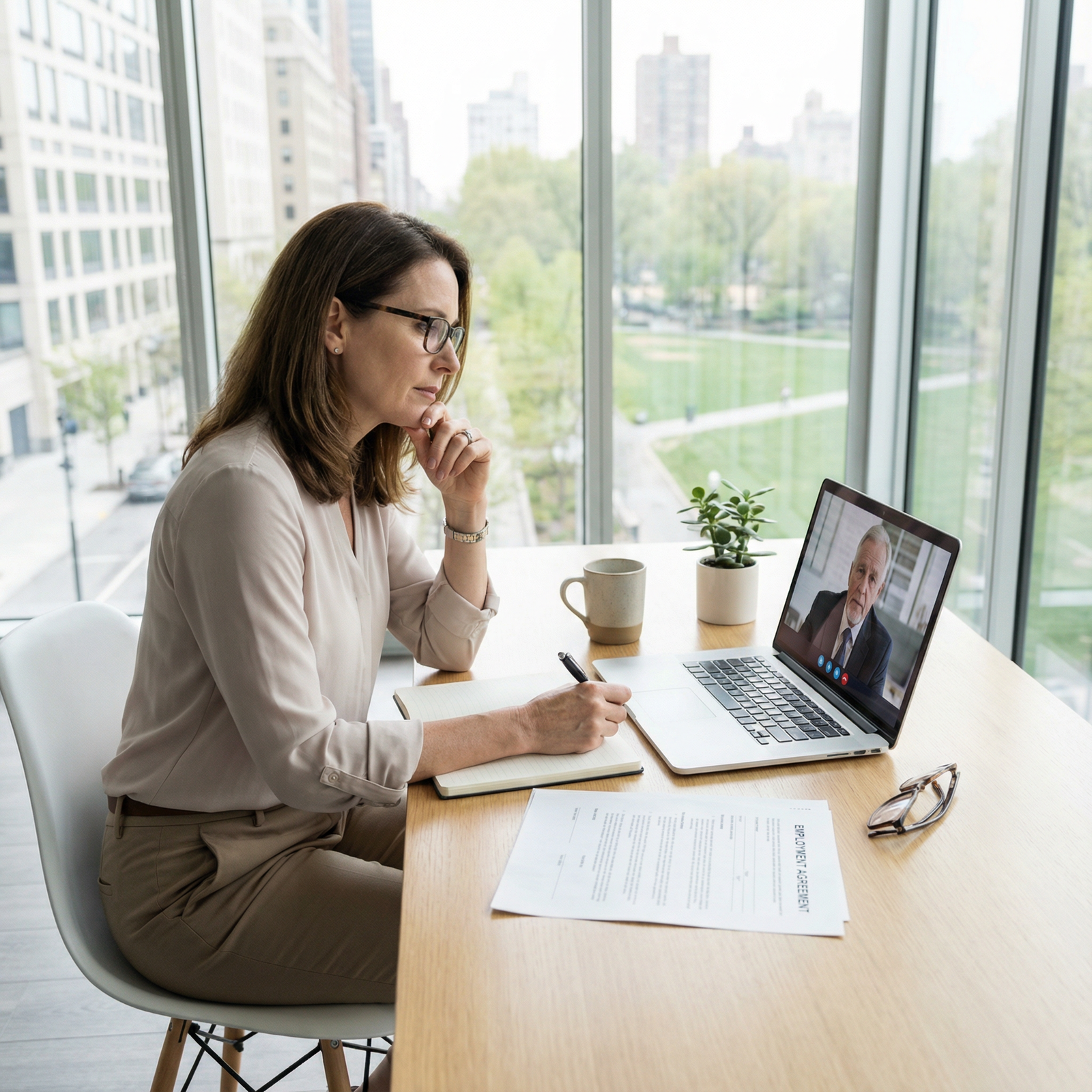 Physician reviewing contract details before signing - Job Satisfaction for Essential Tips for Evaluating Job Satisfaction in