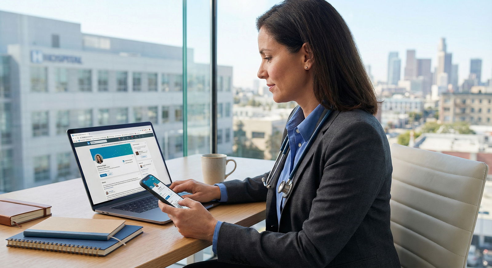 Physician using social media for job search and networking - Social Media for Elevate Your Physician Job Search: Maximize Soc