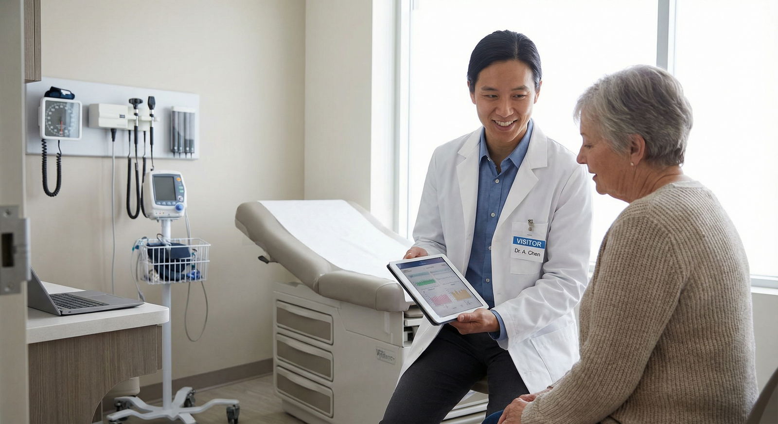 Locum tenens physician consulting with patient in a new clinic - locum tenens for Exploring Locum Tenens: The Key to Flexible