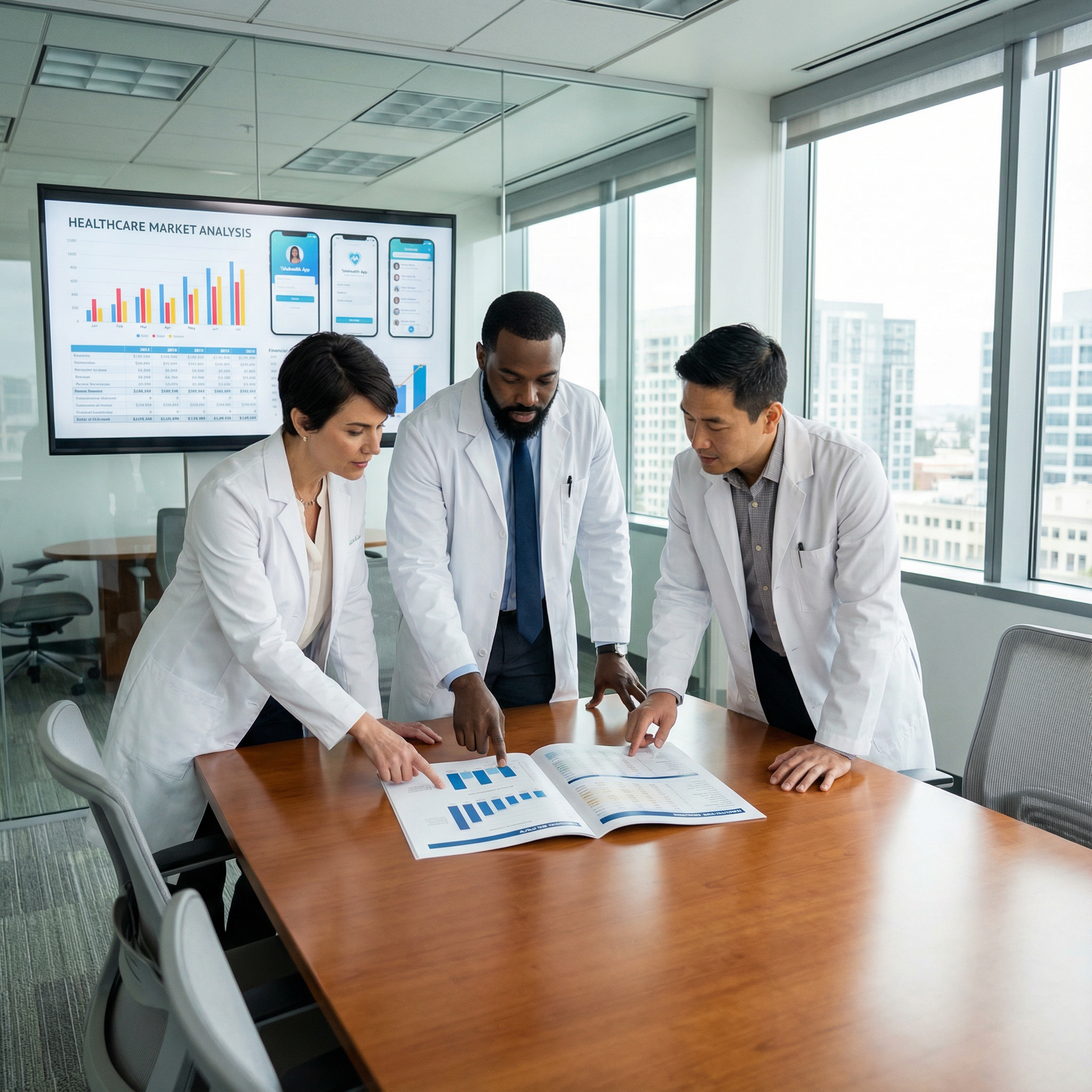 Medical founders collaborating on a startup business plan - Business Plan for Expert Guide to Crafting a Winning Business Pla