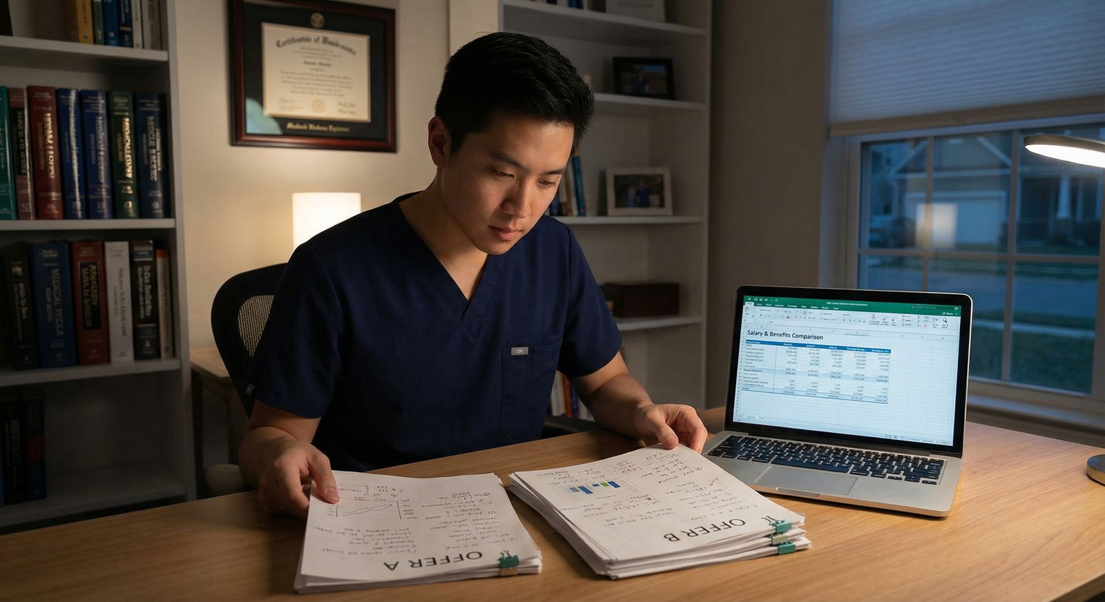 Resident evaluating two physician job offers Resident evaluating two physician job offers - Physician Contracts for Essential Contract Clauses Every Physician Must Master