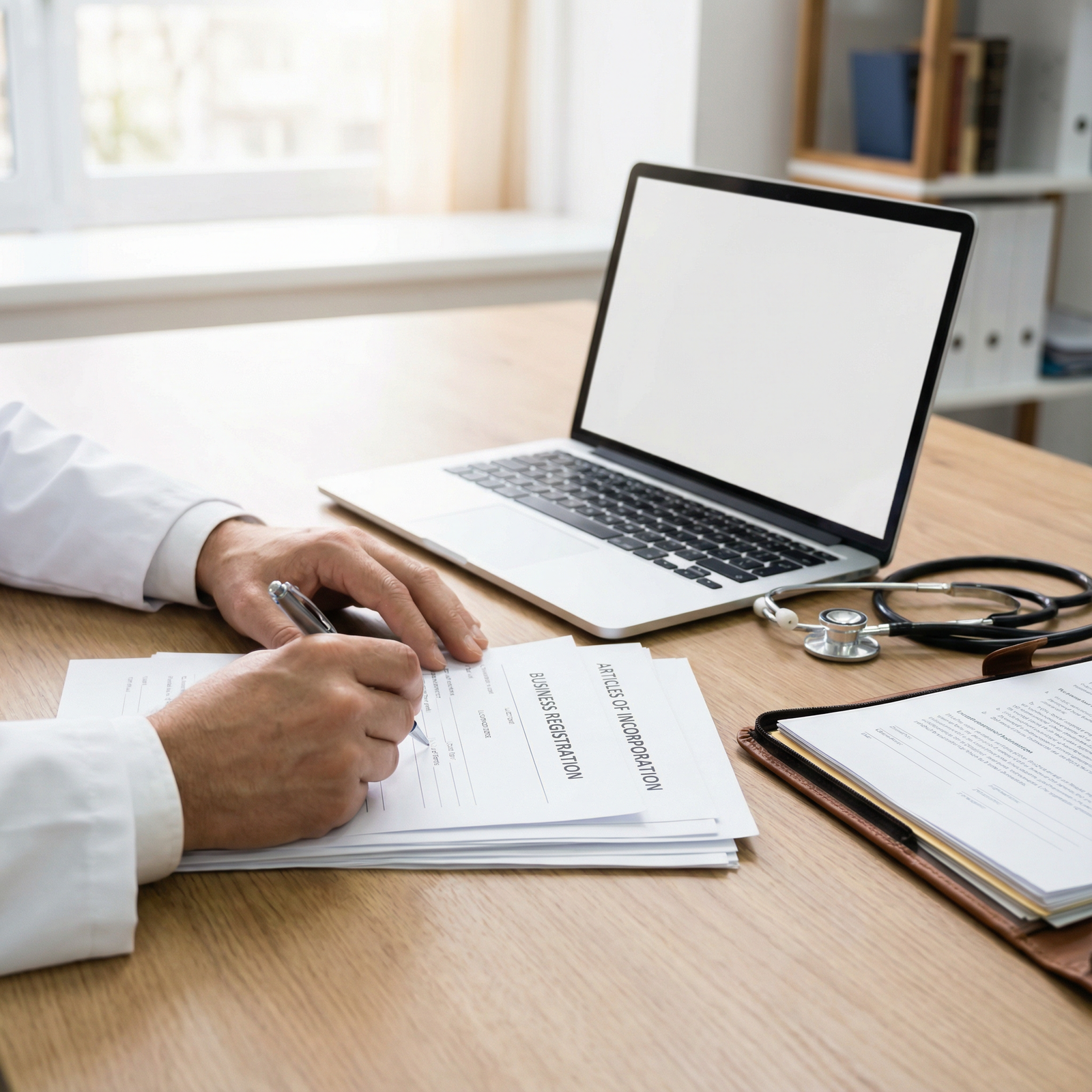 Physician signing business formation documents for a new private practice Physician signing business formation documents for a new private practice - Private Practice for Essential Legal Insights for