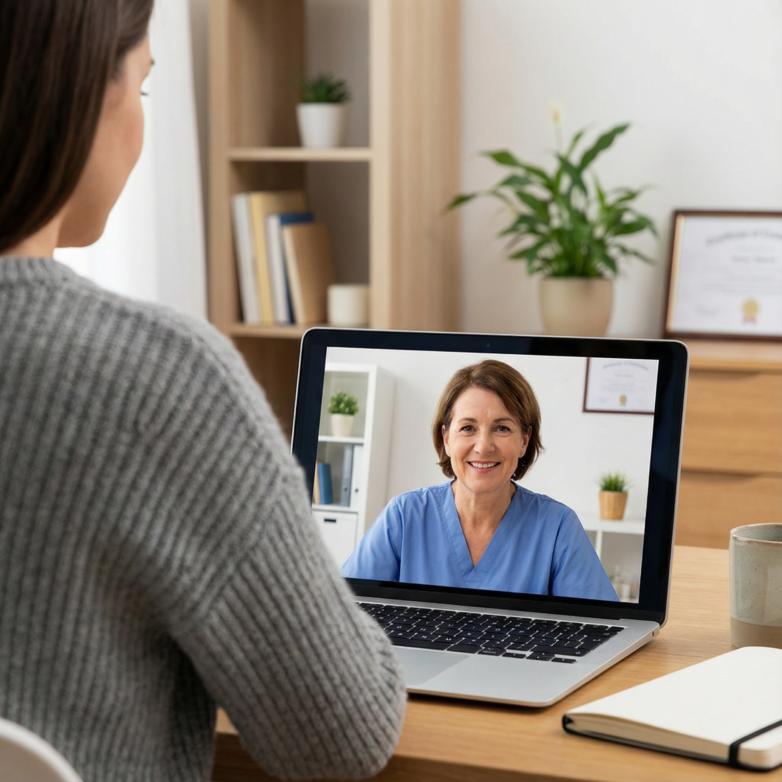 Physician engaging empathetically with patient during video telemedicine visit - Telemedicine for Unlocking Your Future: Thri