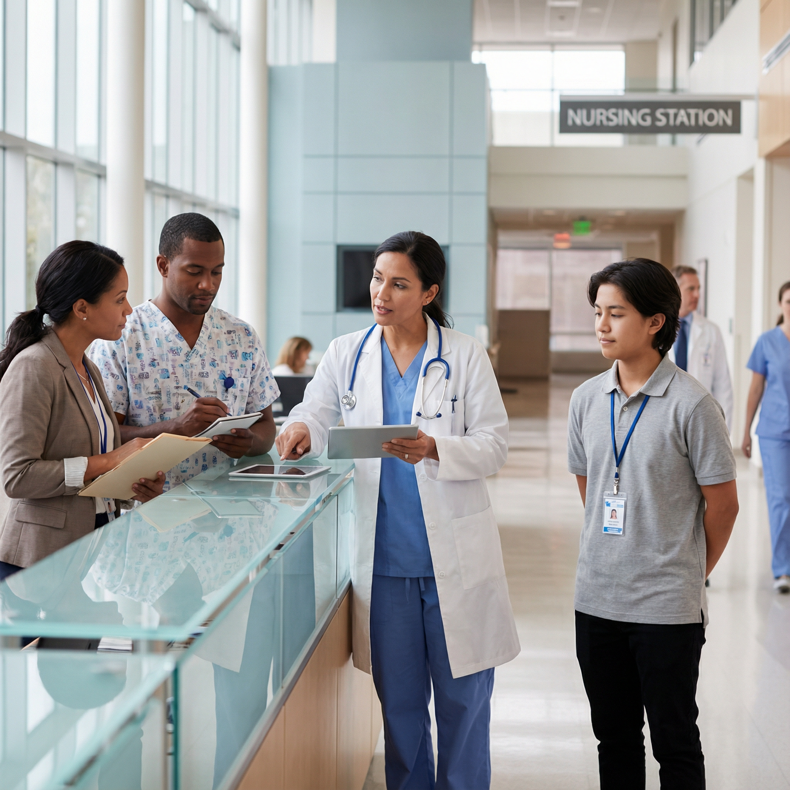 Hospital team with student volunteer observing - clinical volunteering for Unlocking Your Medical Career: The Importance of C