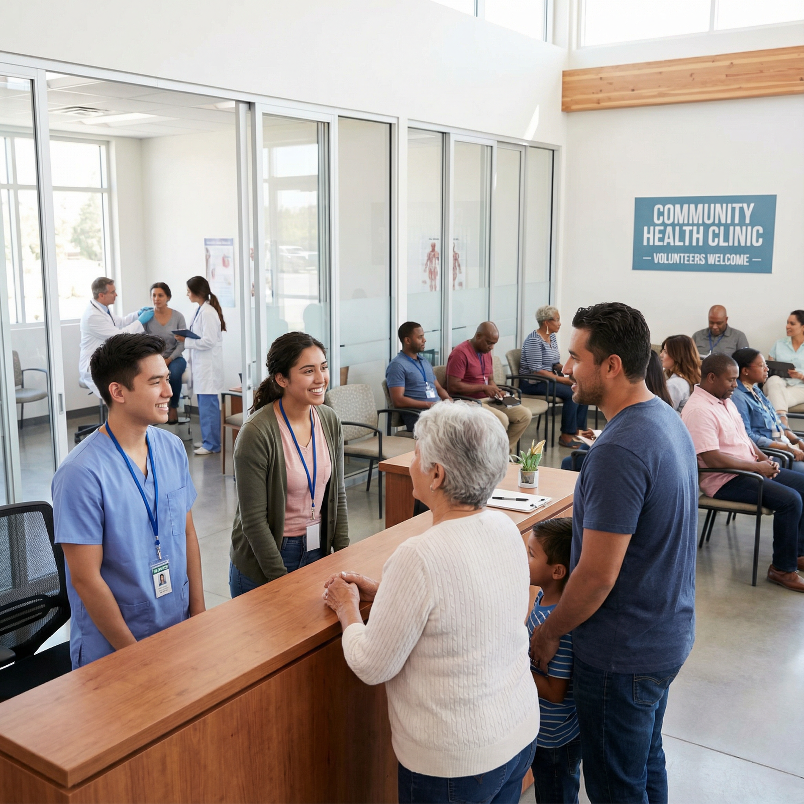 Medical volunteers supporting patient care in a free clinic - Medical Volunteering for Elevate Your Healthcare Career: Volunt