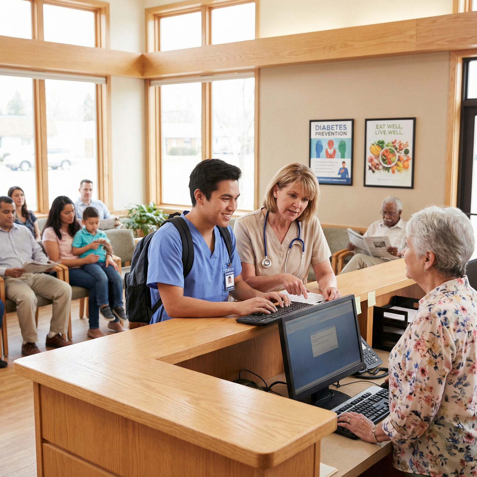 Premed student assisting in a community health clinic - Clinical Volunteering for Transform Your Medical School Journey with