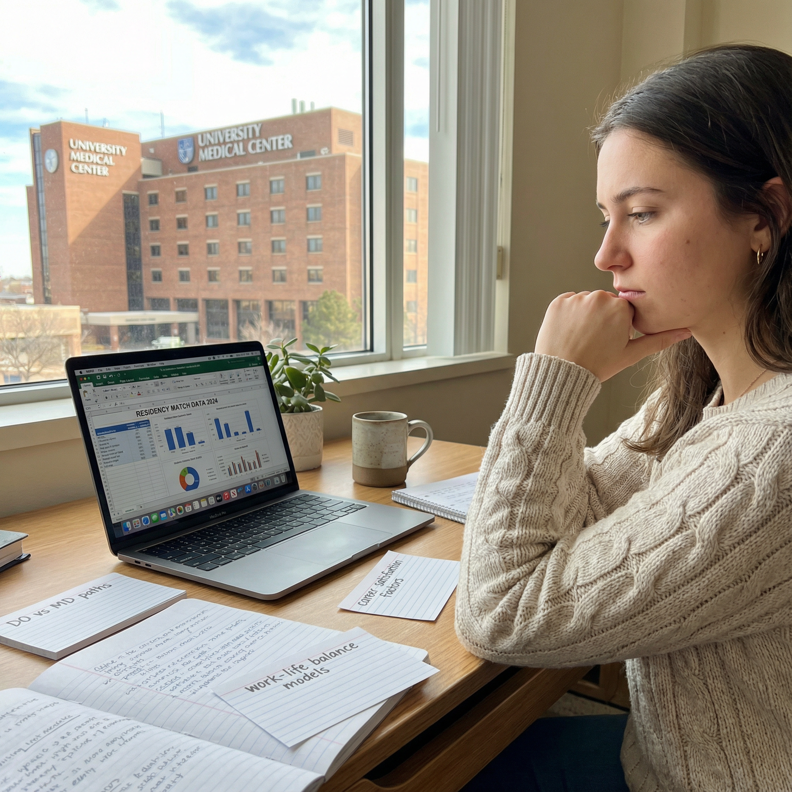 Medical student evaluating DO vs MD career satisfaction and lifestyle - DO vs MD for DO vs MD: Exploring Career Satisfaction