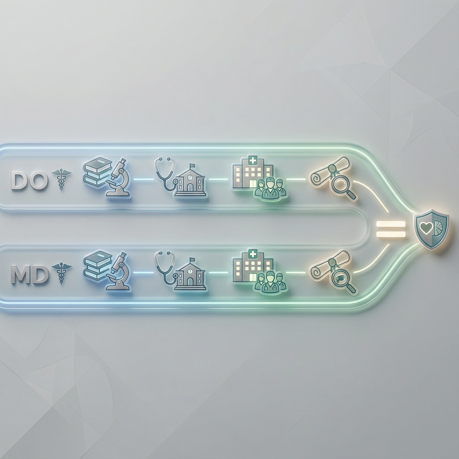 Comparison of DO and MD training pathways - Osteopathic Medicine for Osteopathic Medicine Myths: Are DOs Respected in Healthc