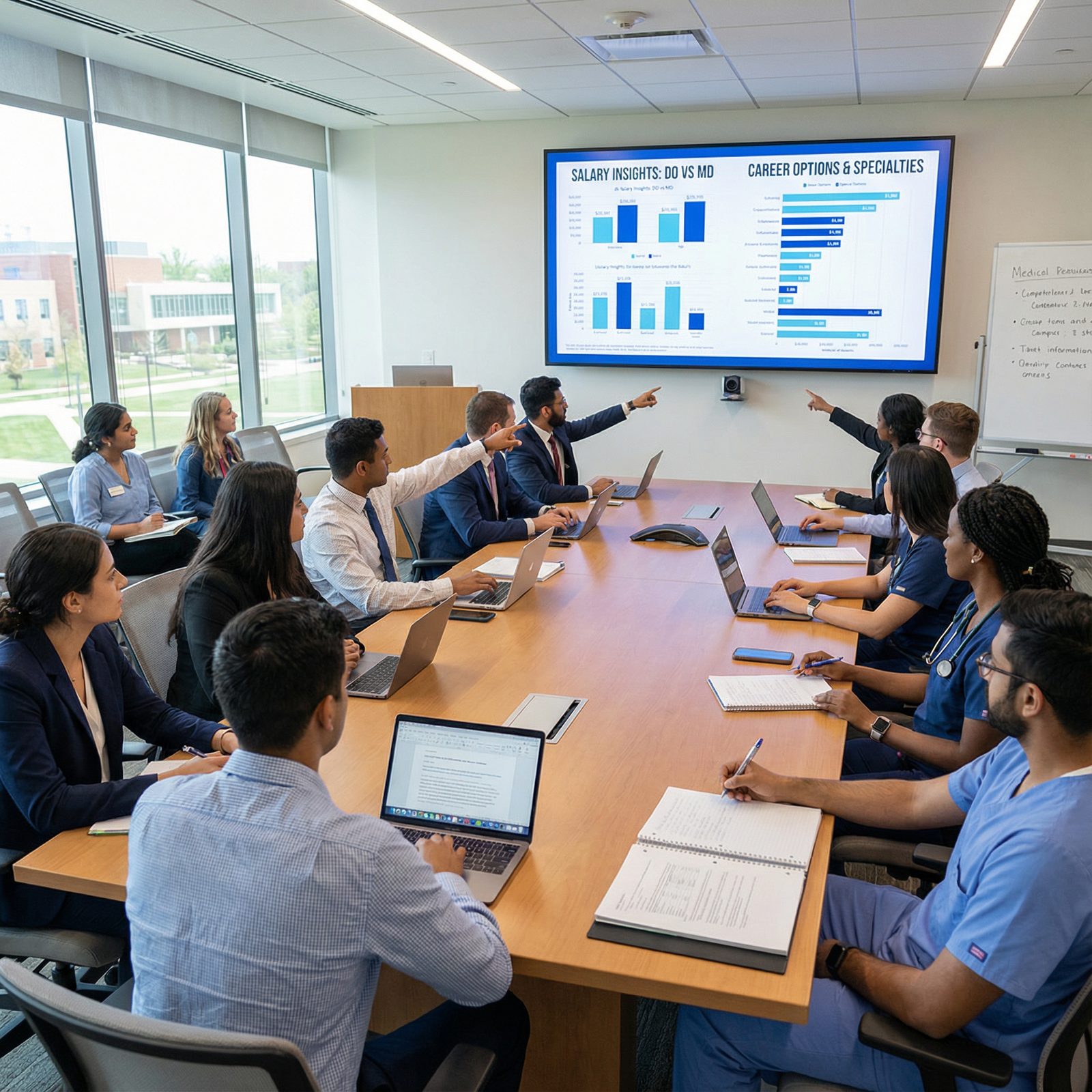 Medical students exploring DO vs MD career paths - DO vs MD for Salary Insights: DO vs MD - What Every Medical Student Should