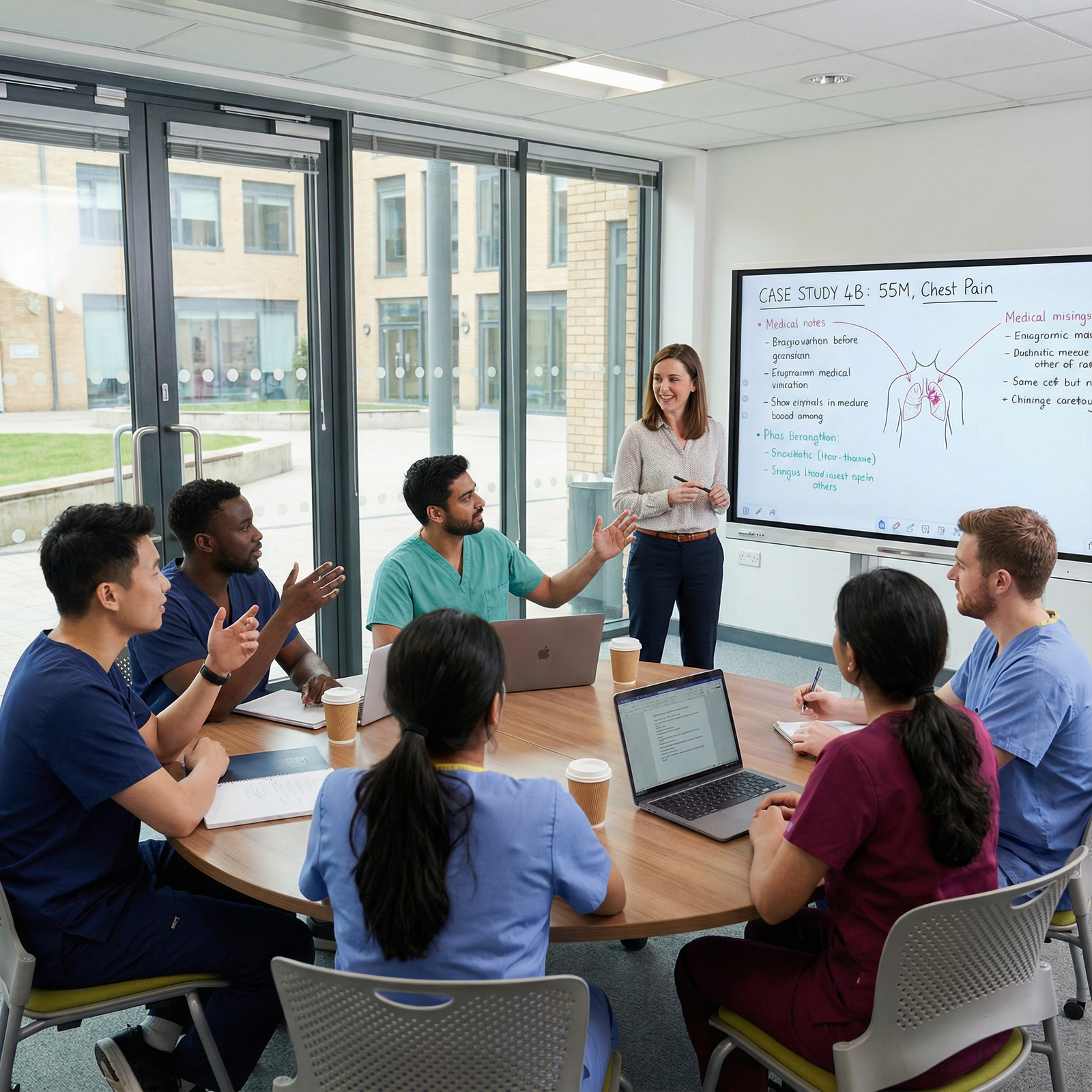 Medical students in a problem-based learning small group session - Medical Education for Essential Guide to Choosing an Inter
