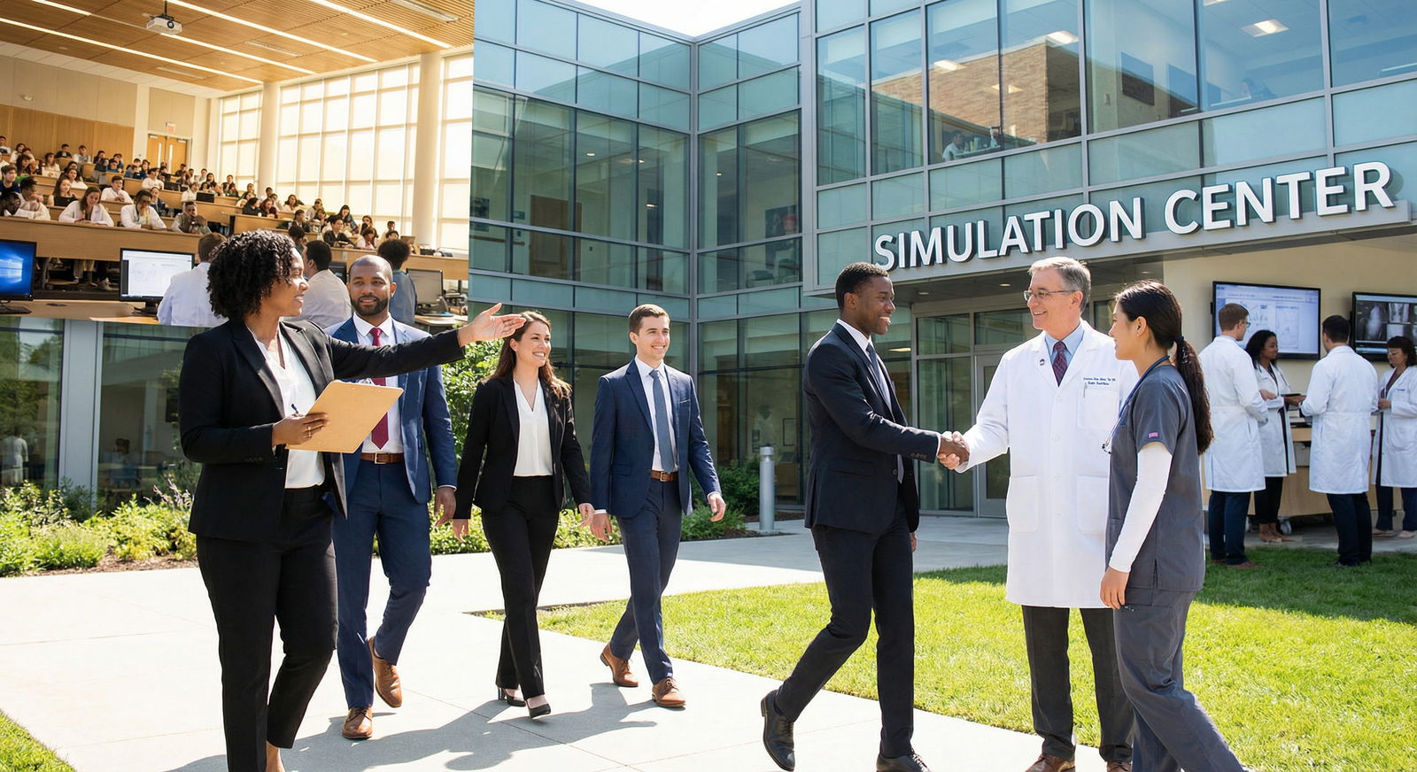 Accreditation team visiting an international medical campus Accreditation team visiting an international medical campus - Medical Education for Navigating Accreditation for Internationa