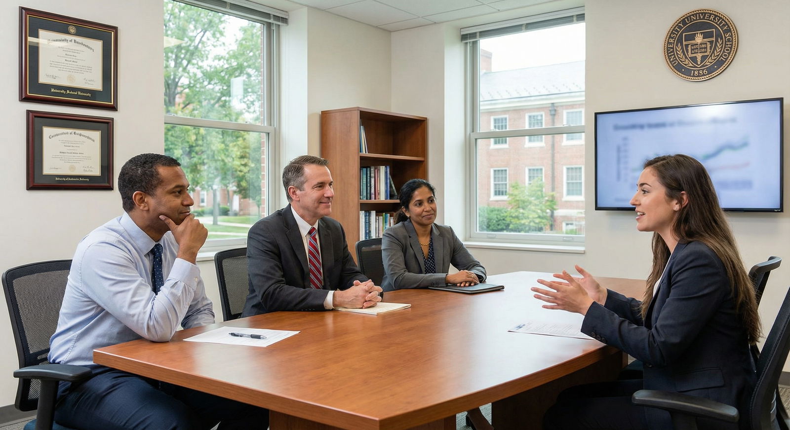 Medical school interview panel listening to an applicant - Medical School Interview for Mastering Storytelling for Your Medic