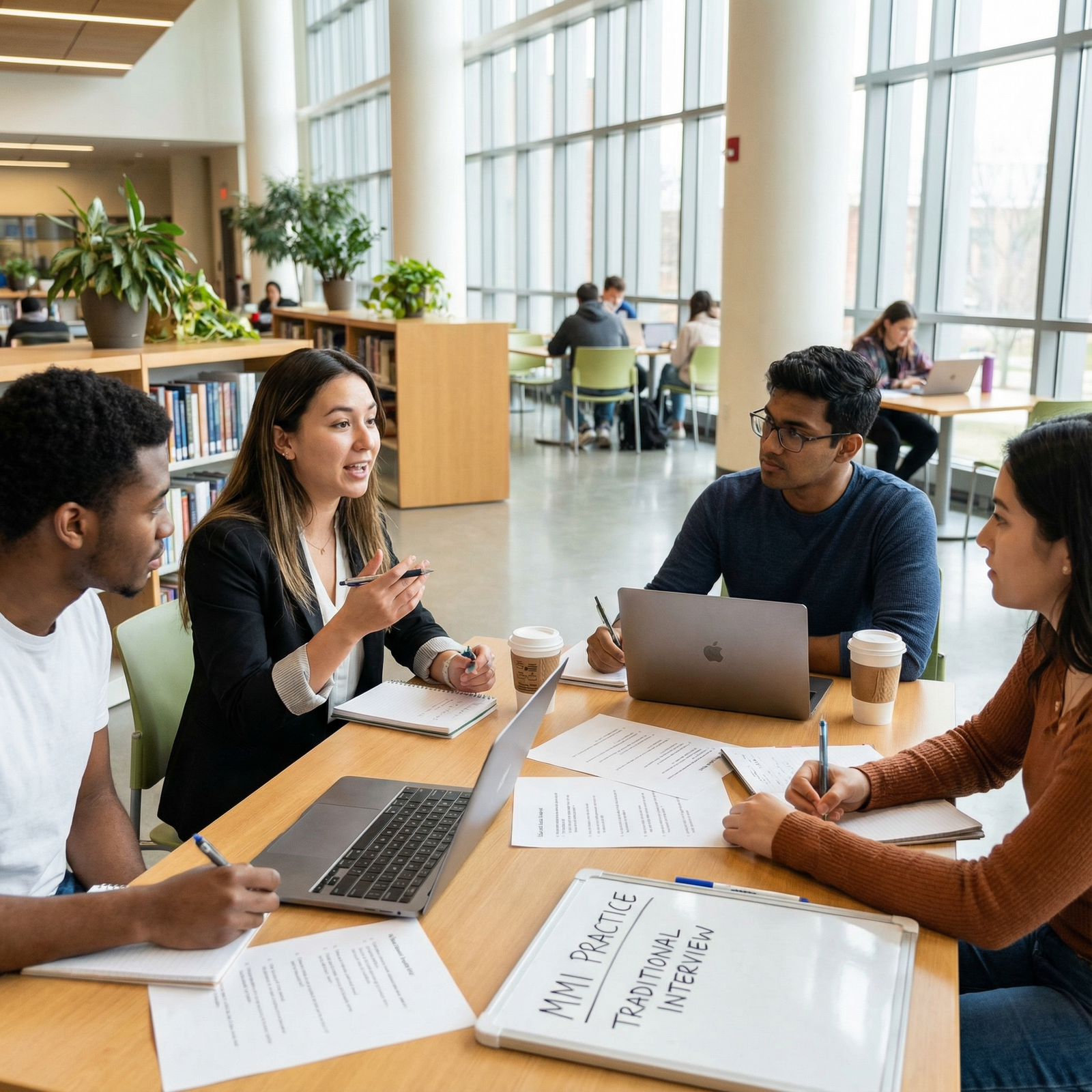 Medical students practicing mock interviews - Medical School for Mastering Medical School Interviews: Build Confidence & Shin