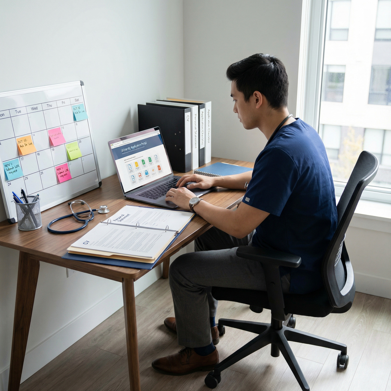 Student preparing application materials for letters of recommendation - Mentorship for Mastering Letters of Recommendation: A