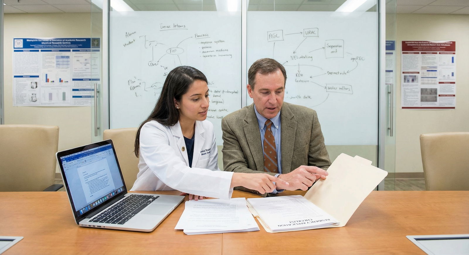 Medical student and faculty mentor discussing career goals - Mentorship for Master Mentor Selection: Keys to Powerful Letters