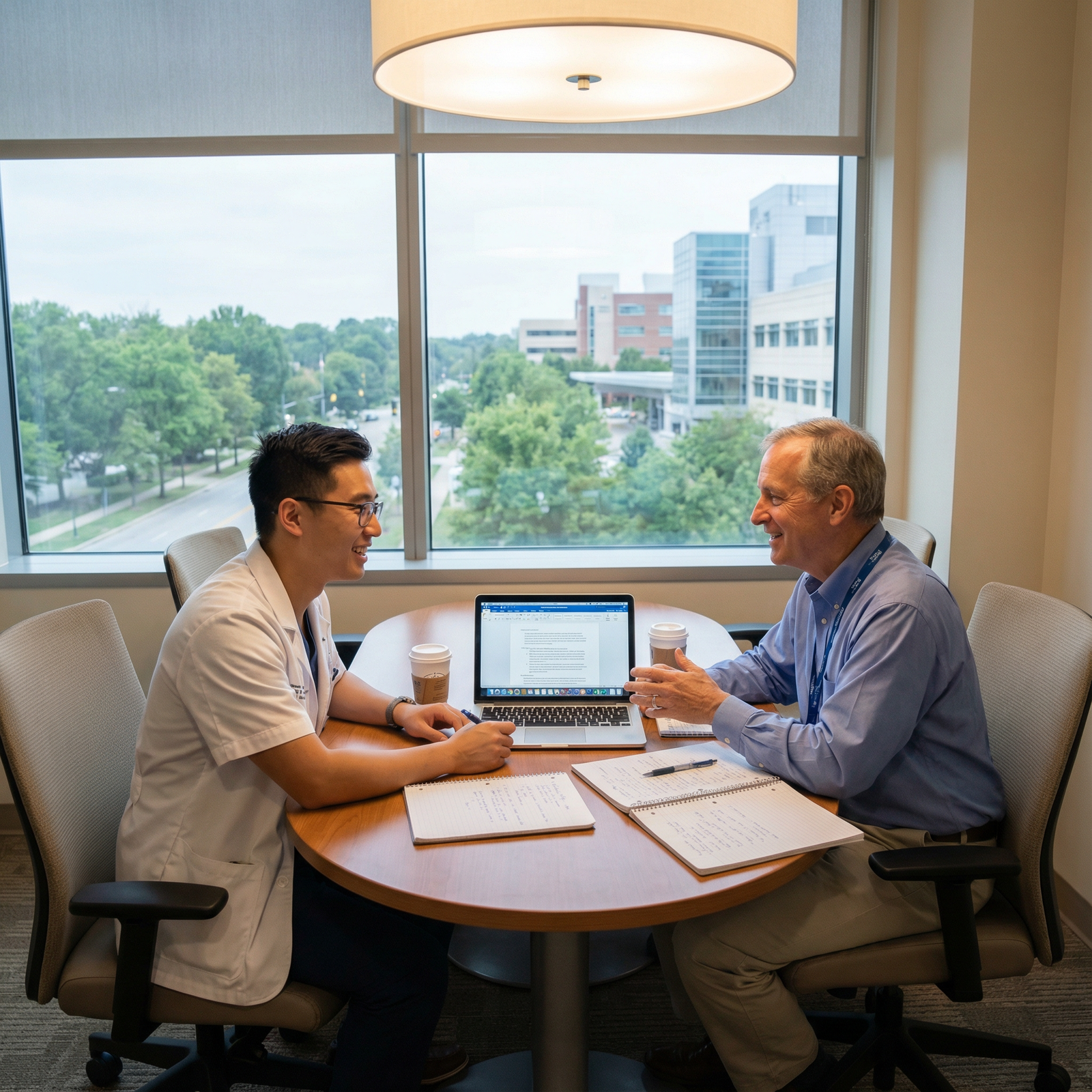 Medical student meeting with physician mentor to discuss career planning - mentorship for Mastering Networking: Top Strategie