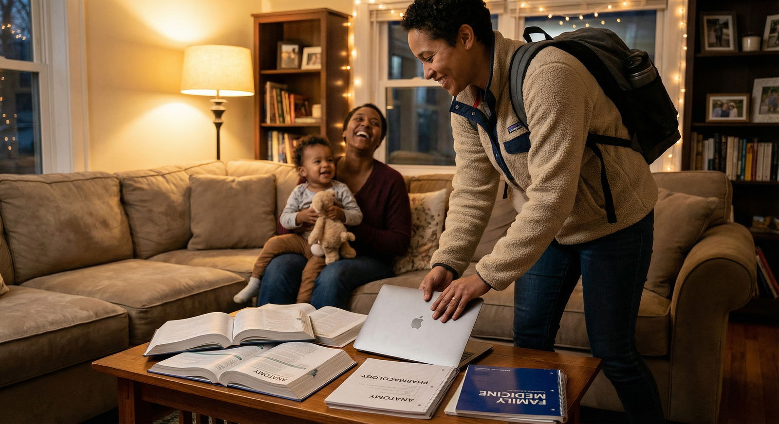 Non-traditional medical student spending time with family Non-traditional medical student spending time with family - Medical School for Mastering Medical School: Essential Tips for N