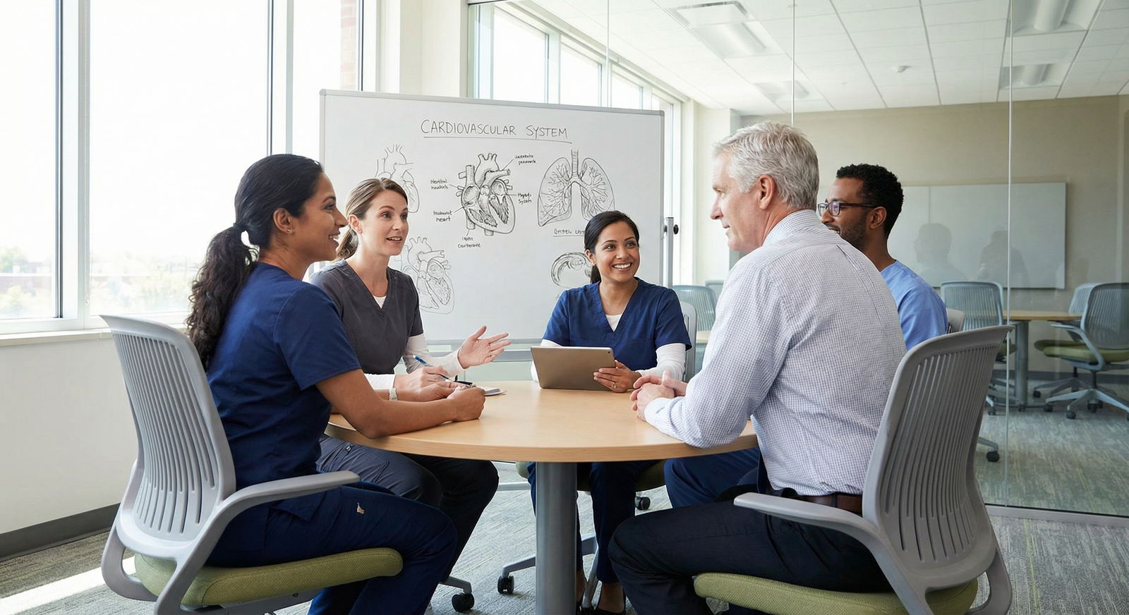 Group of non-traditional medical students in discussion Group of non-traditional medical students in discussion - medical career for Embrace Your Medical Dream: A Guide for Non-Trad