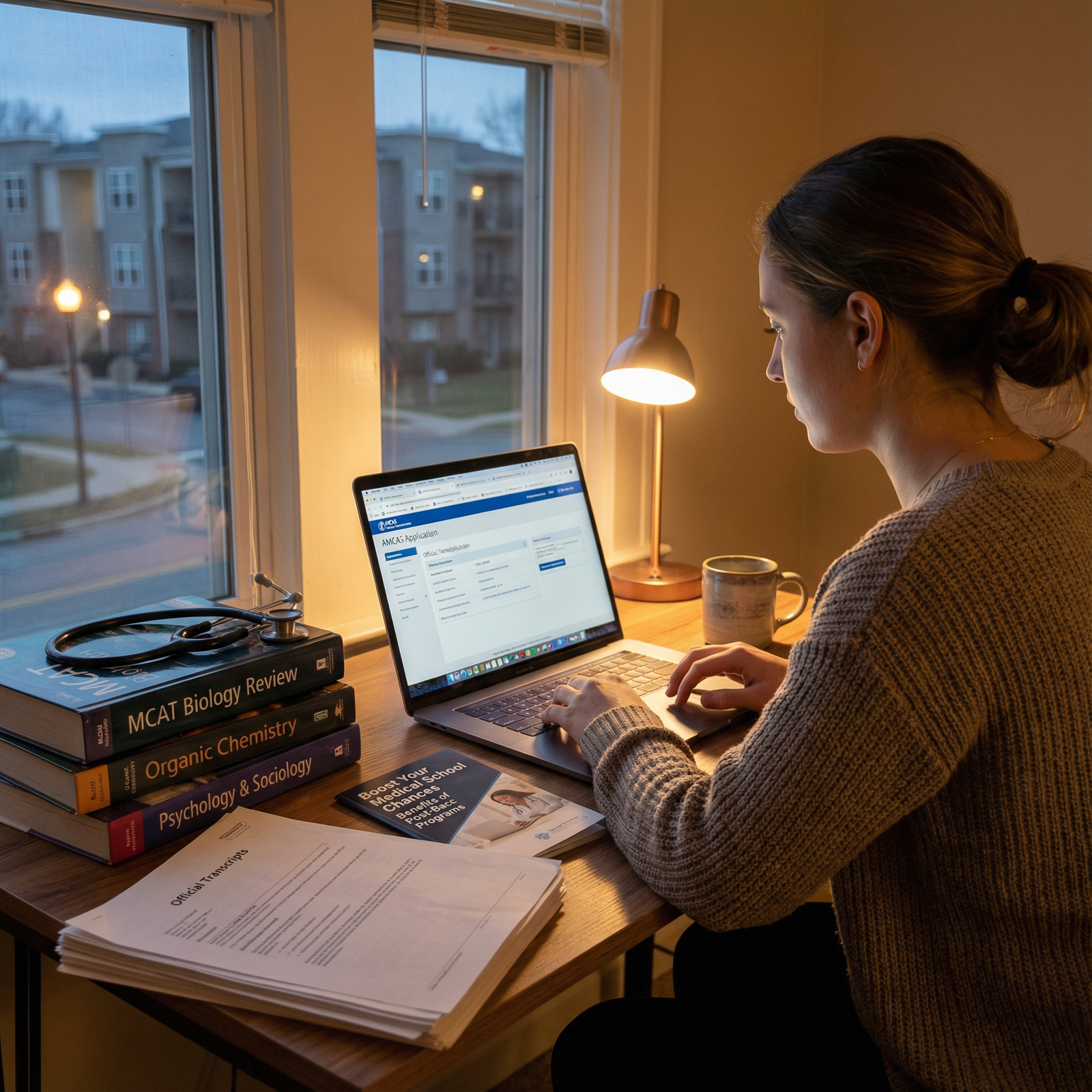 Premed student preparing medical school applications after post-bacc - Post-baccalaureate Programs for Boost Your Medical Sch