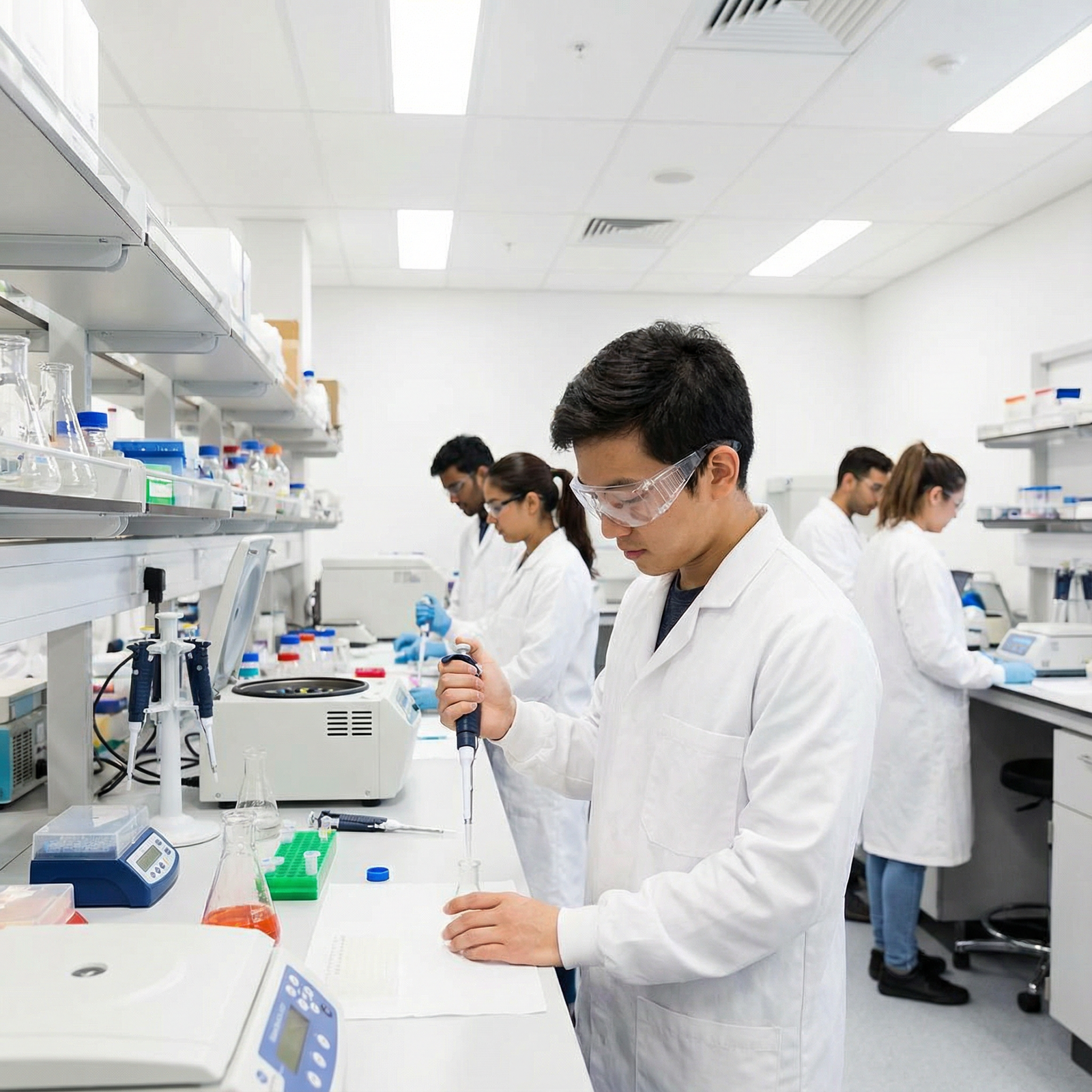 Premedical student in laboratory during post-bacc program - Medical School for Unlocking Medical School Success: The Impact o