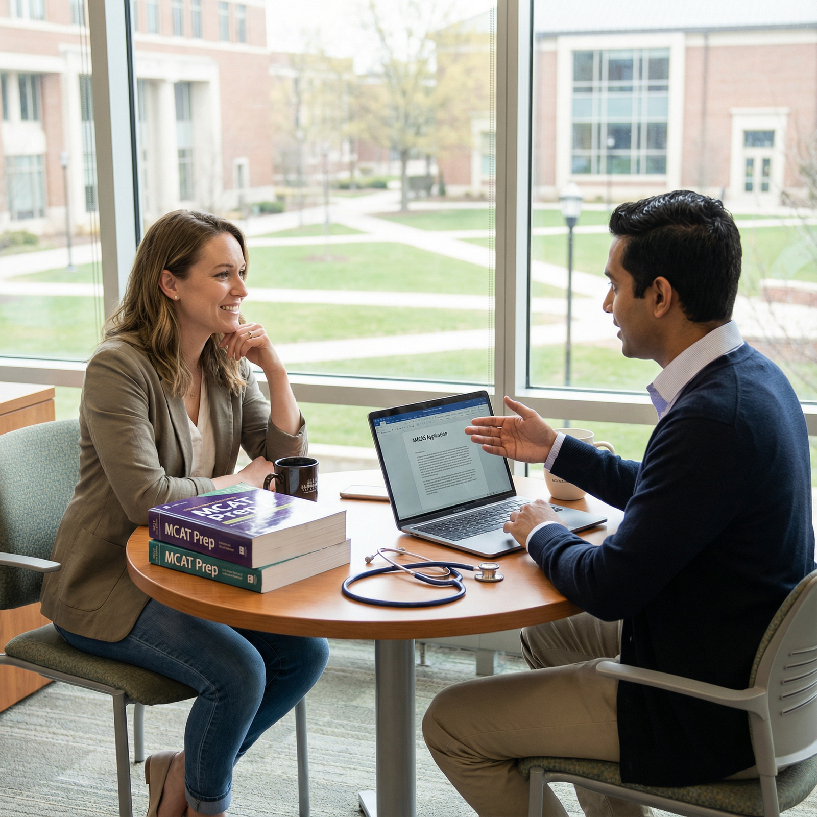 Non-traditional post-bacc student meeting with premedical advisor - Post-Baccalaureate Programs for Transform Your Path: Post