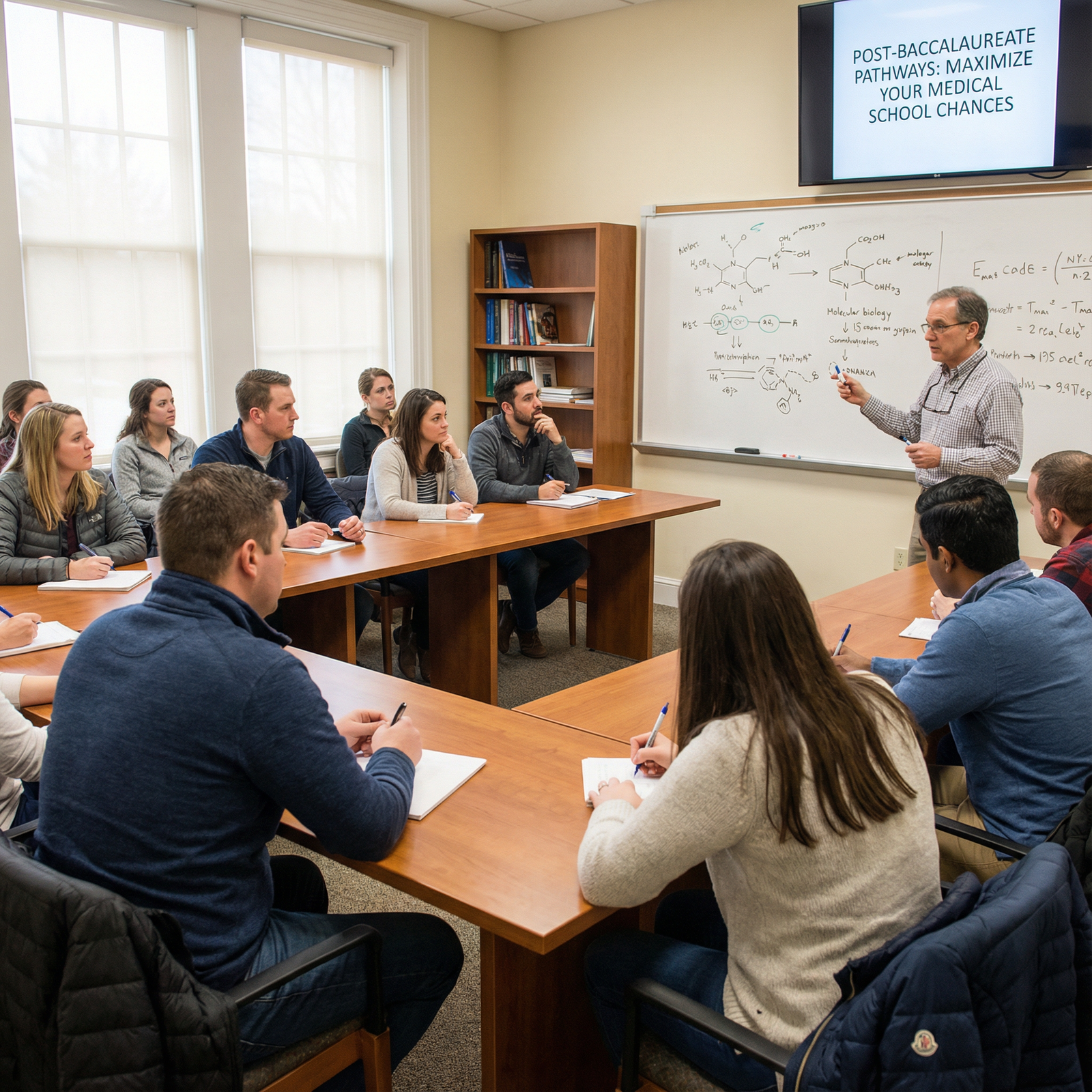 Students in a post-baccalaureate premed classroom - Post-Baccalaureate Programs for Maximize Your Medical School Chances: Cho