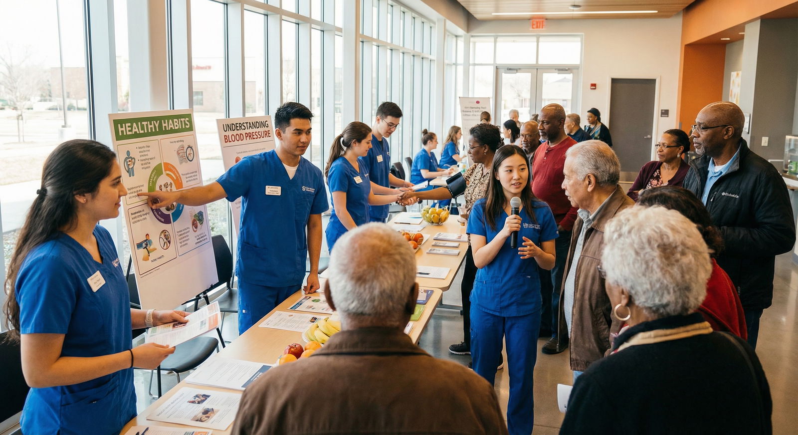 Pre-med students leading a health education workshop in the community - Pre-Med Skills for Must-Have Pre-Med Skills for Futur