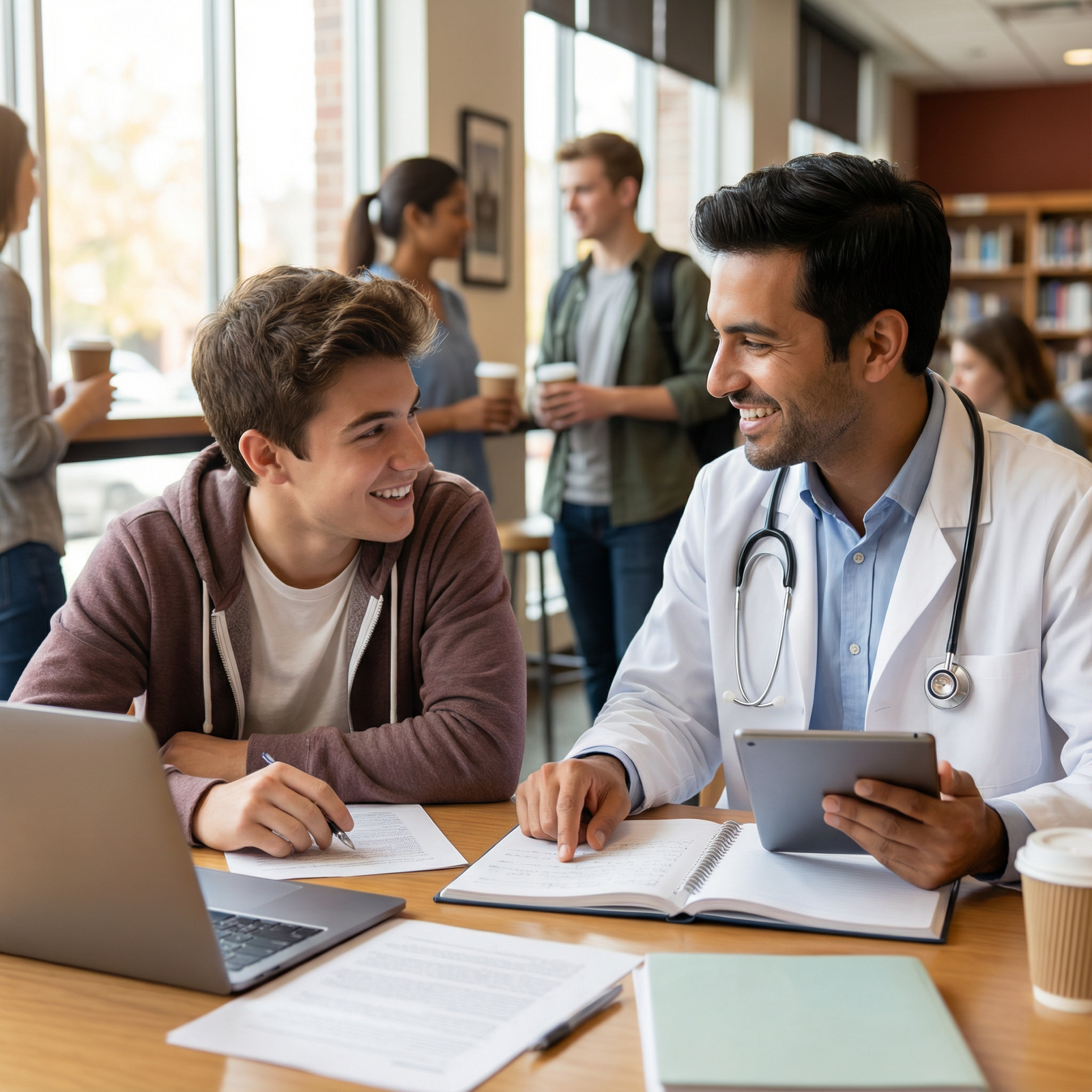 Medical student mentoring a pre-med student Medical student mentoring a pre-med student - Medical School for Mastering Networking for Medical School Success: Key Connect