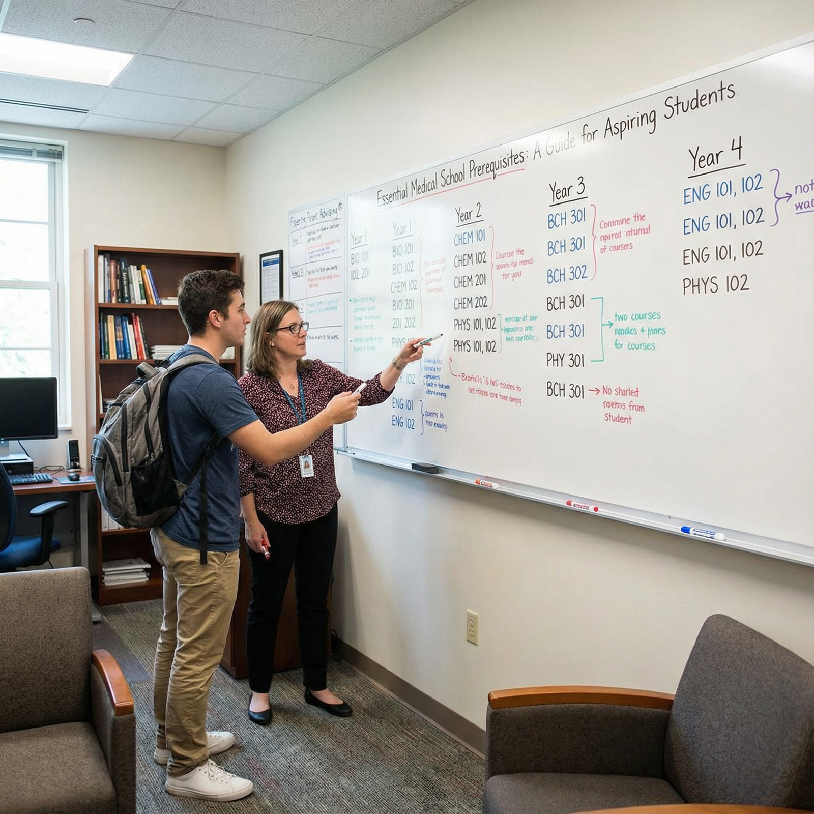 Premed courses and planning board Premed courses and planning board - Medical School for Essential Medical School Prerequisites: A Guide for Aspiring Students