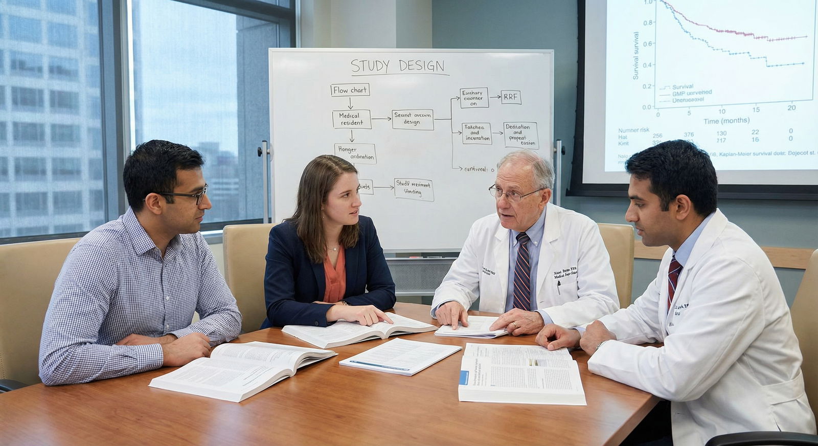Clinical team engaging in journal club to discuss research evidence Clinical team engaging in journal club to discuss research evidence - Evidence-Based Medicine for Mastering Evidence-Based Me