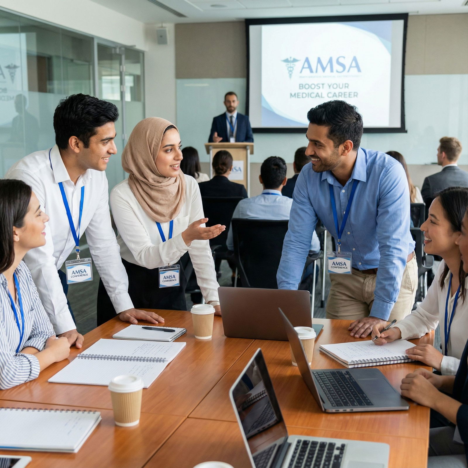 Medical students engaging in small-group discussion at an AMSA workshop Medical students engaging in small-group discussion at an AMSA workshop - Medical Education for Boost Your Medical Career wit
