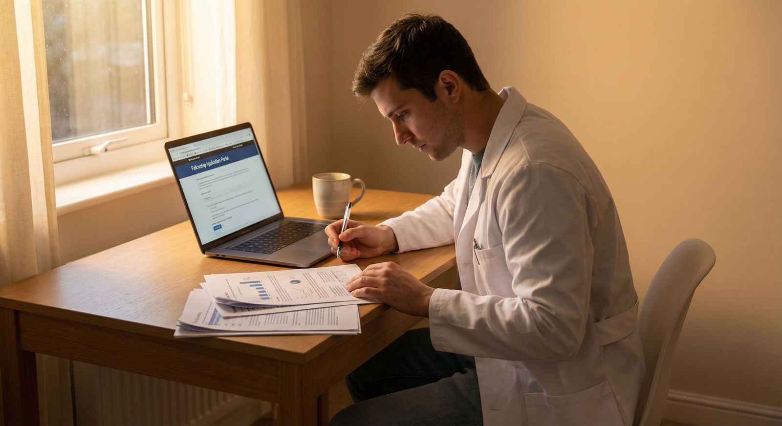 Medical fellow candidate finalizing academic CV before submitting fellowship applications - Academic CV for Crafting a Winnin