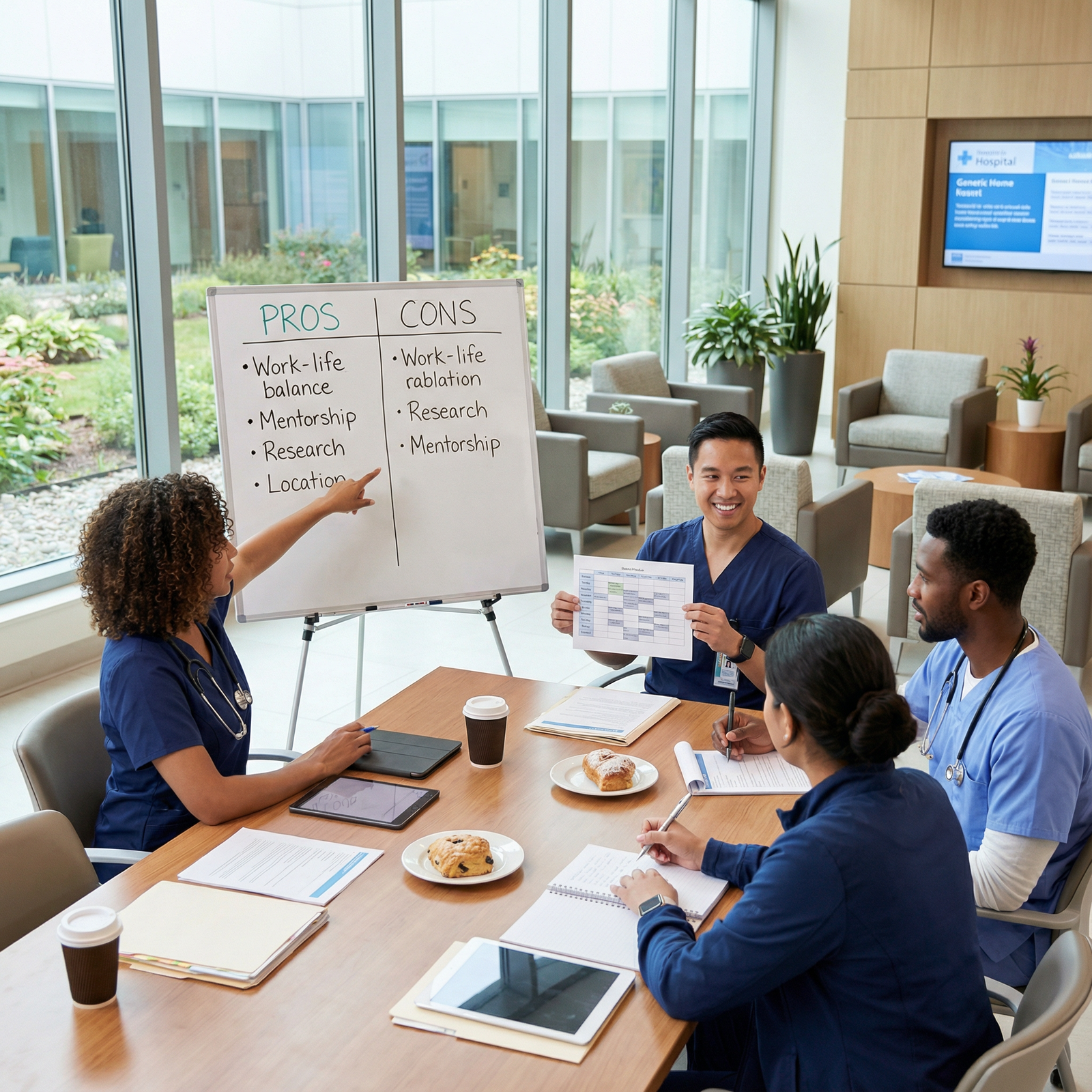 Residents discussing fellowship work-life balance and career planning - fellowship selection for Mastering Fellowship Selecti