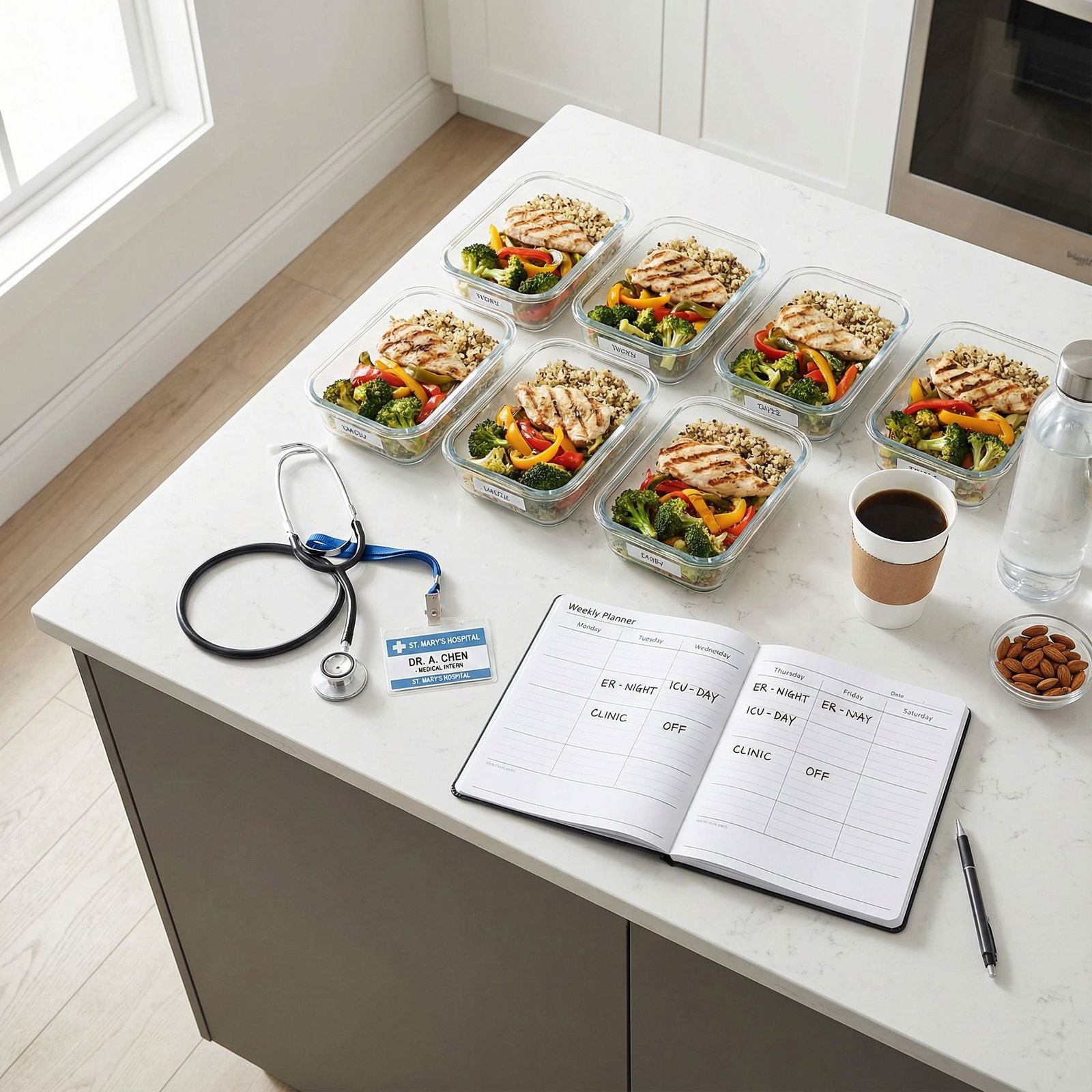 Meal prepping and planning for medical interns - Internship Strategies for Mastering First-Year Residency: Essential Internsh