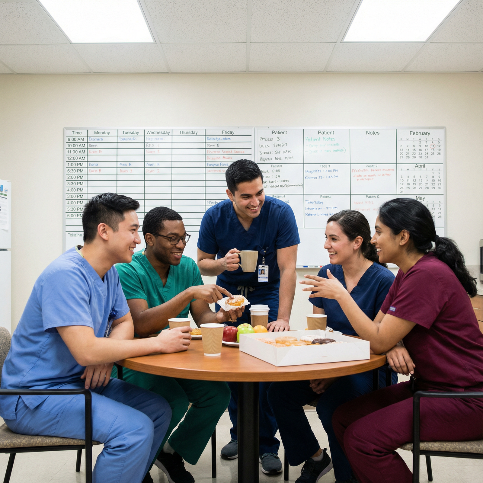 Medical interns supporting each other during a busy shift - Internship Strategies for Mastering First-Year Residency: Essenti