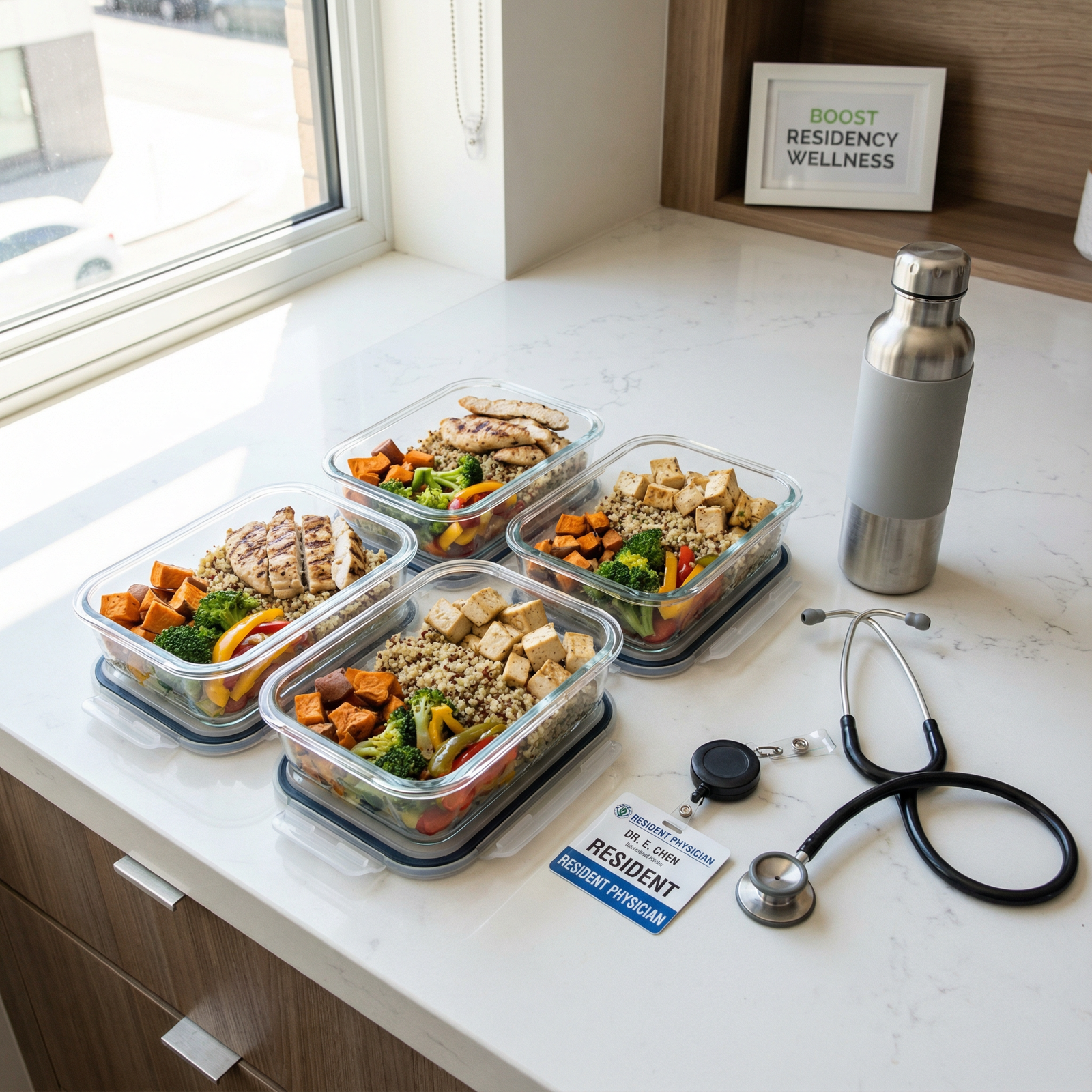 Meal prepping healthy, portable meals for residency shifts - Nutrition for Boost Residency Wellness: Nutrition Strategies to