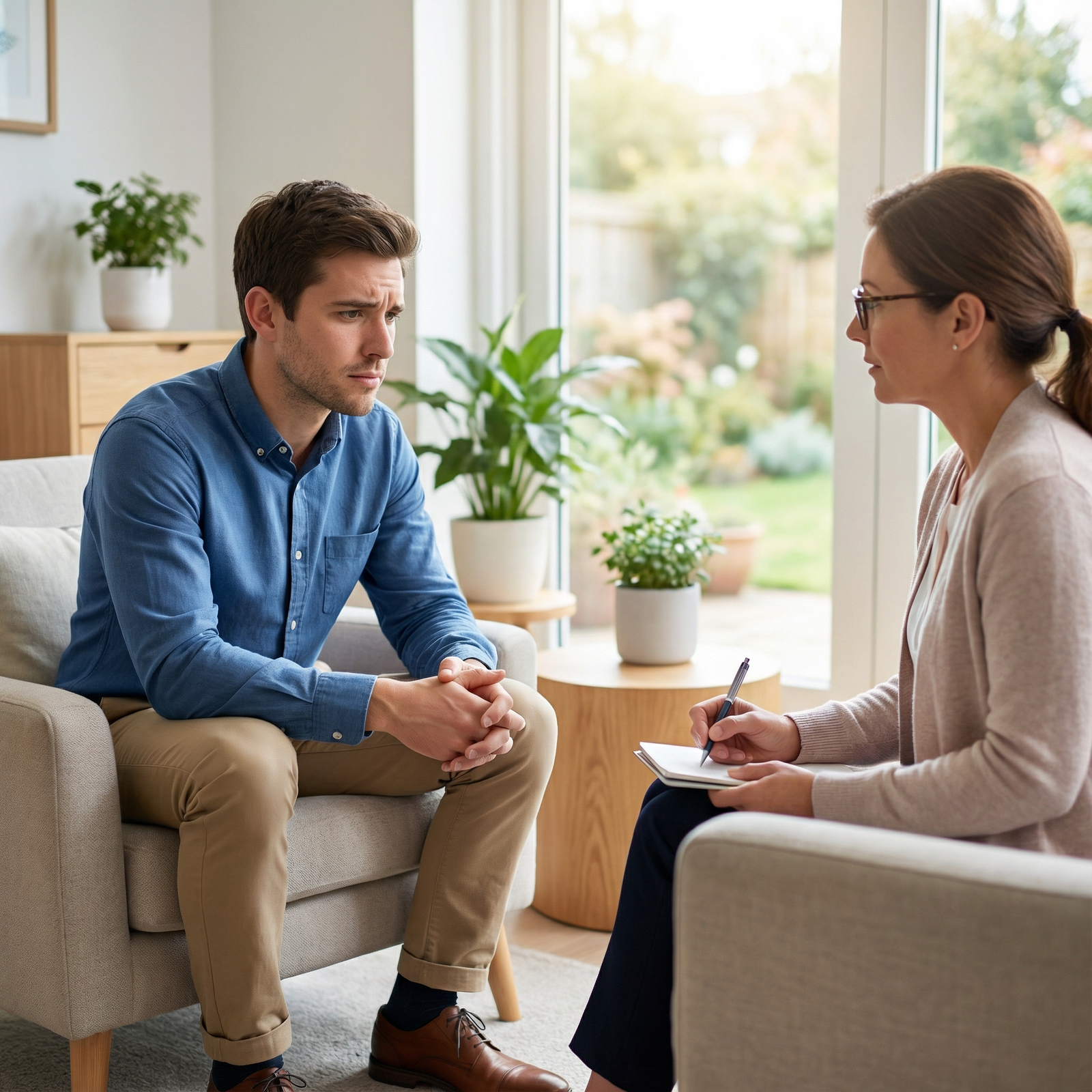 Physician in counseling session discussing burnout - burnout for Spotting Burnout in Residency: Essential Signs and Self-Care