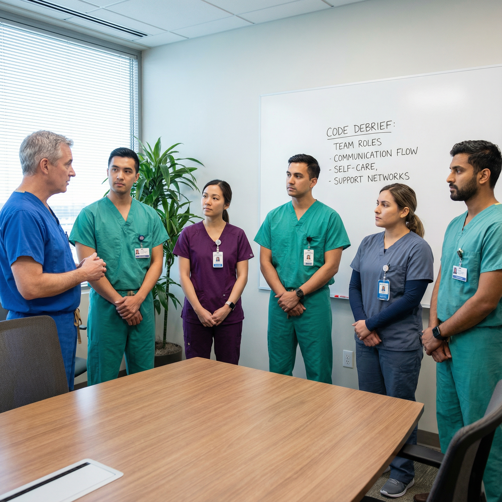 Interdisciplinary team debriefing after a hospital code Interdisciplinary team debriefing after a hospital code - Support Network for Strengthening Your Support Network: Essential f