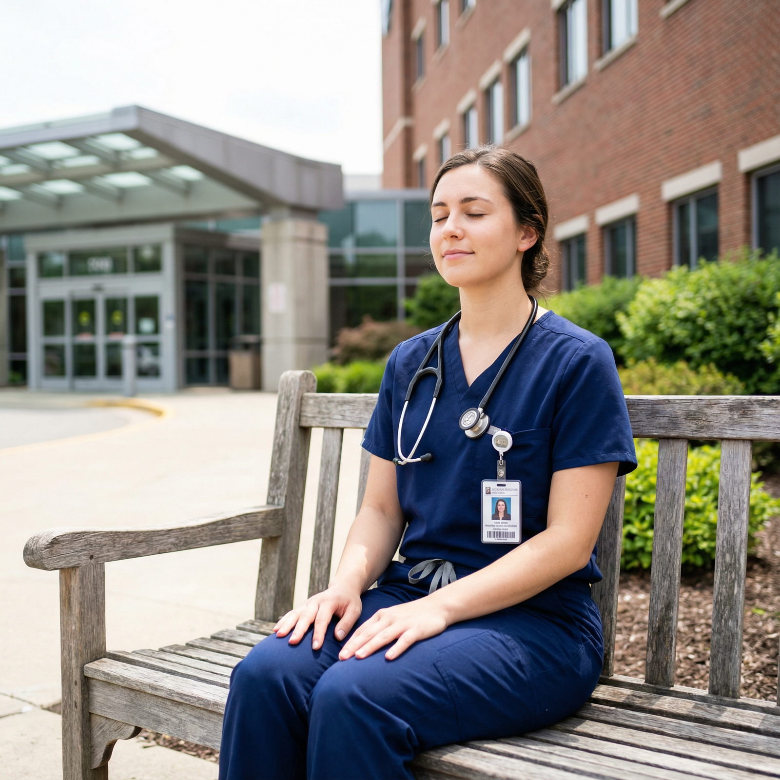 Resident taking a mindful break to support physician well-being - Stress Management for Essential Stress Management Technique