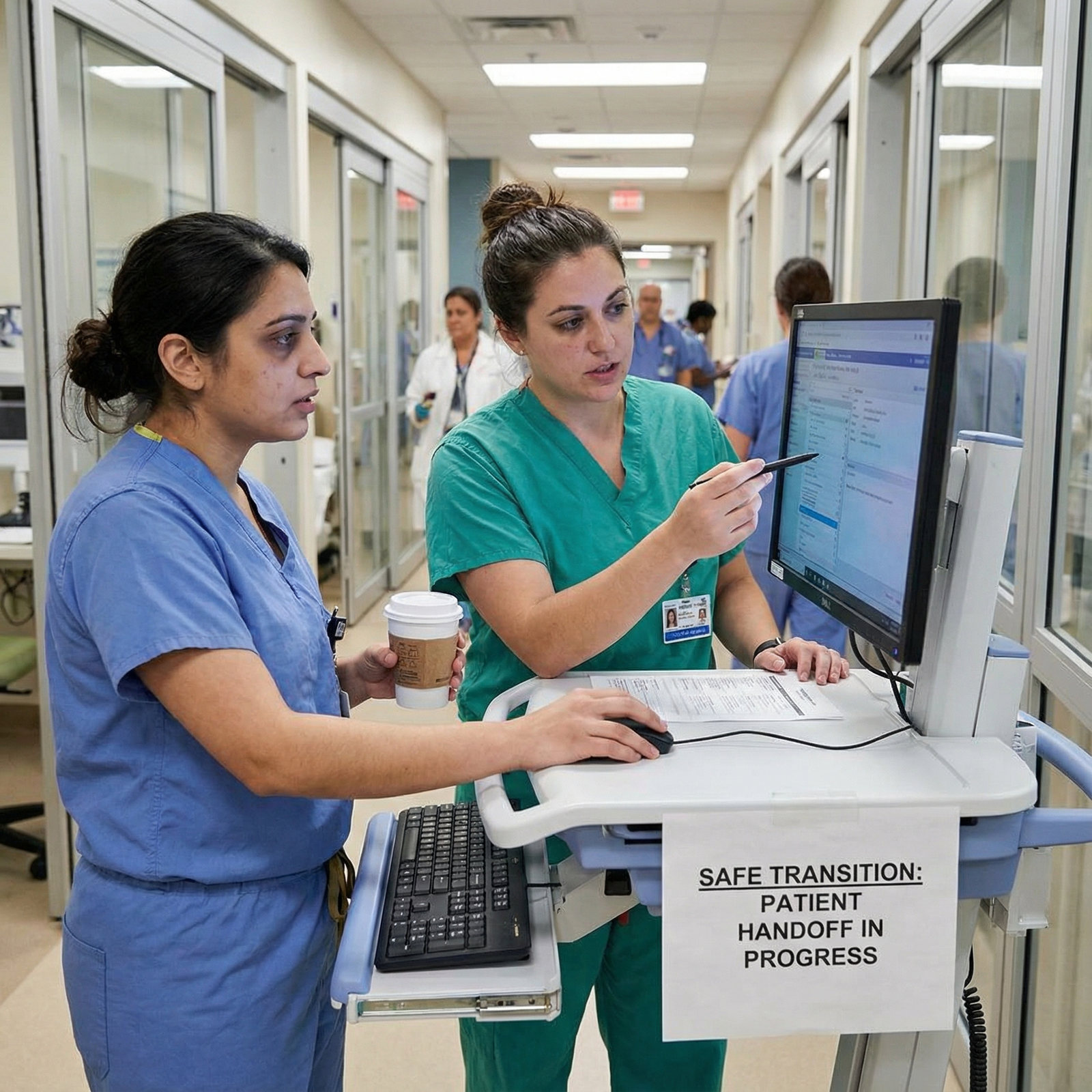 Medical resident handing off patient care during shift change - ACGME Regulations for Mastering ACGME Duty Hour Regulations: