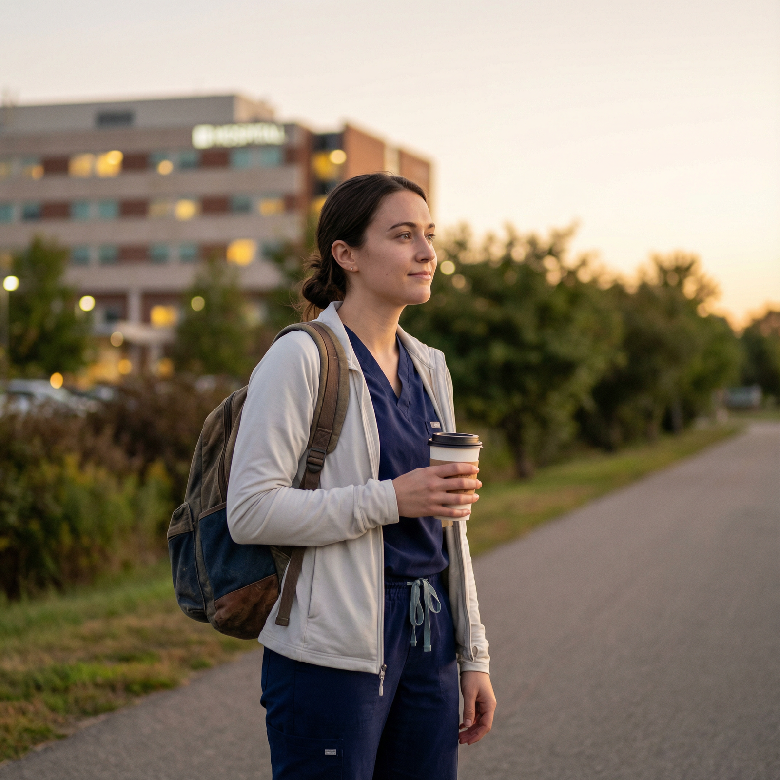 Resident physician practicing self-care after a hospital shift - Residency for Master Prioritization in Residency: Effective