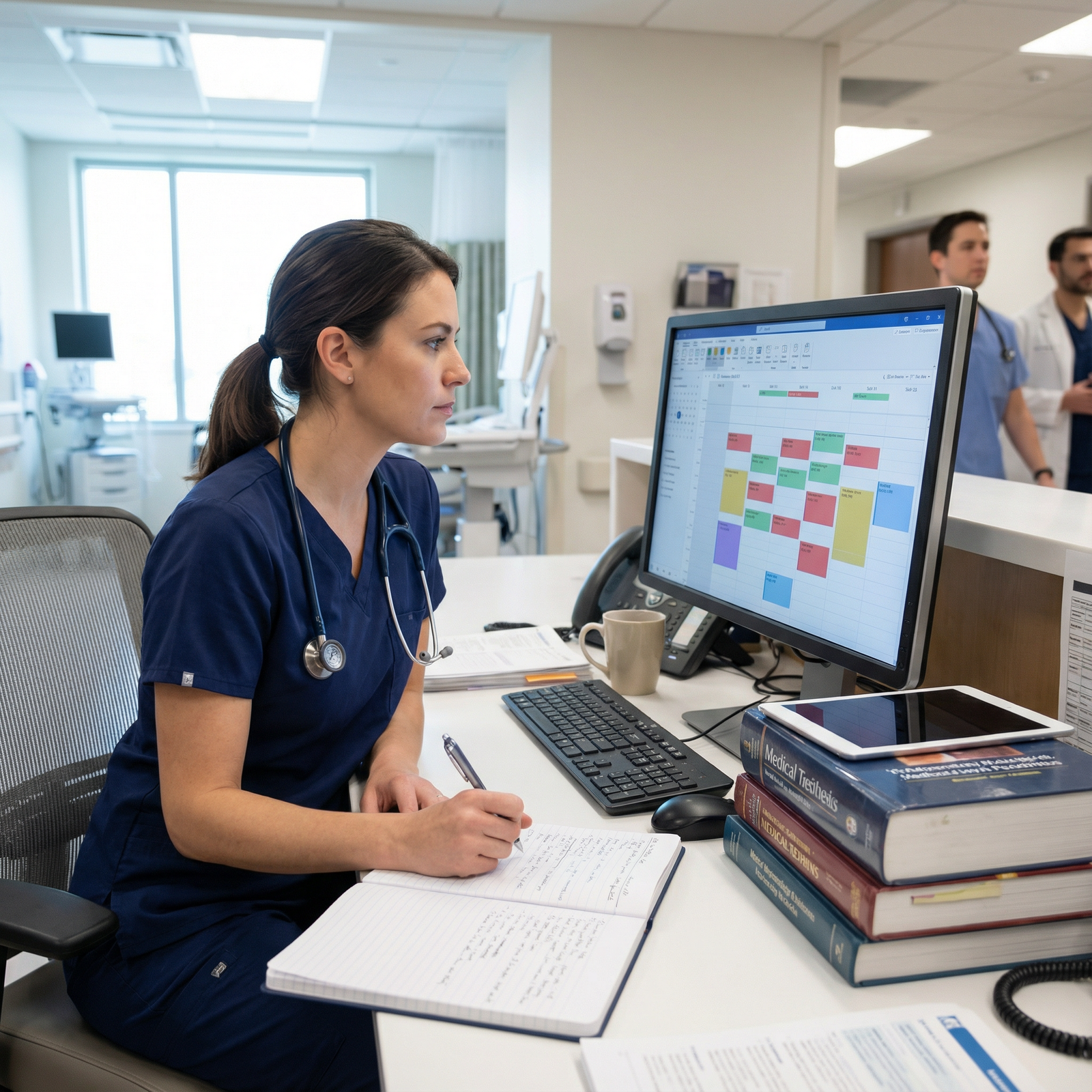 Resident physician planning a productive weekly schedule - Residency for Mastering Time Management: A Medical Resident's Guid