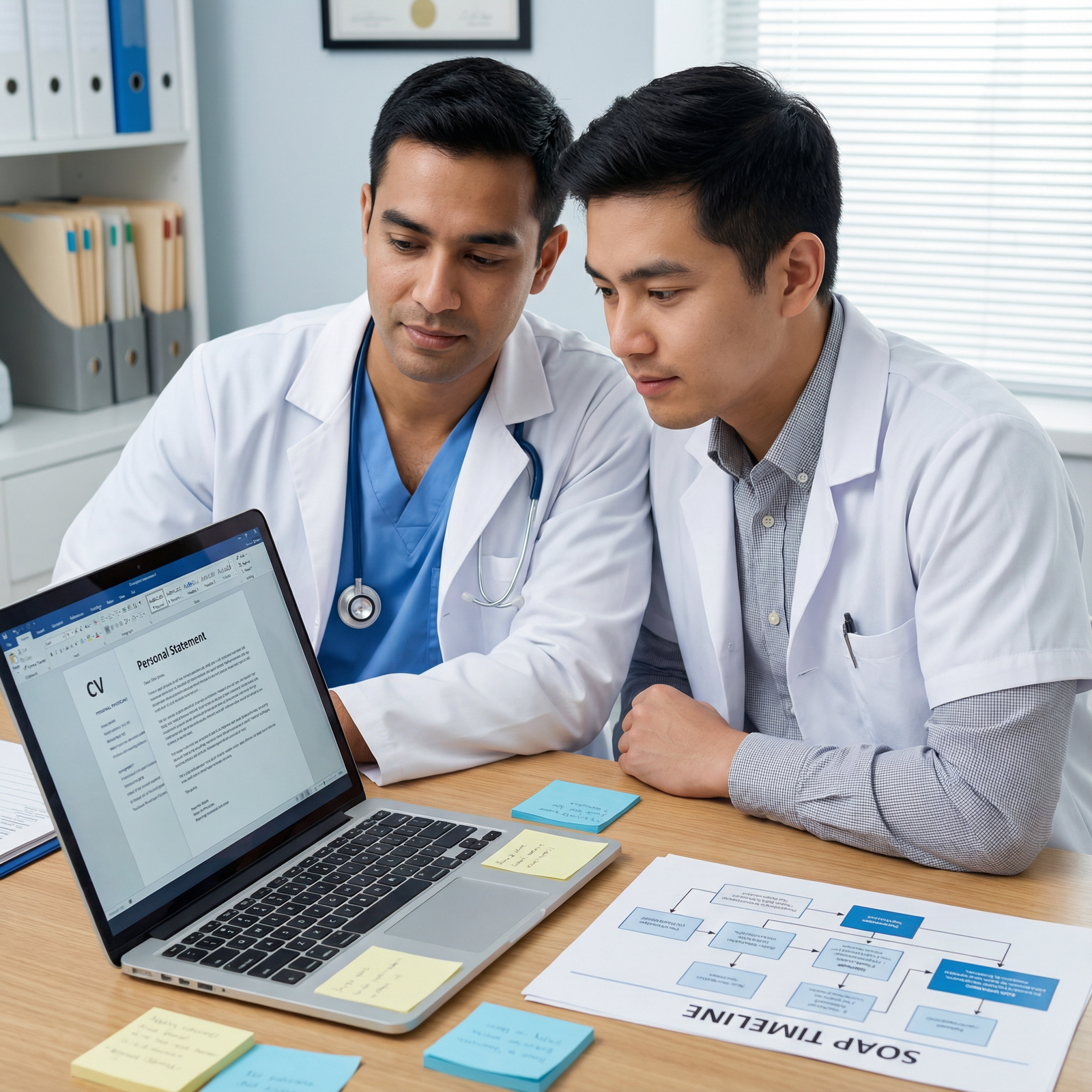Resident advisor coaching a medical student on SOAP preparation - SOAP Process for Mastering SOAP: Key Strategies for Medical